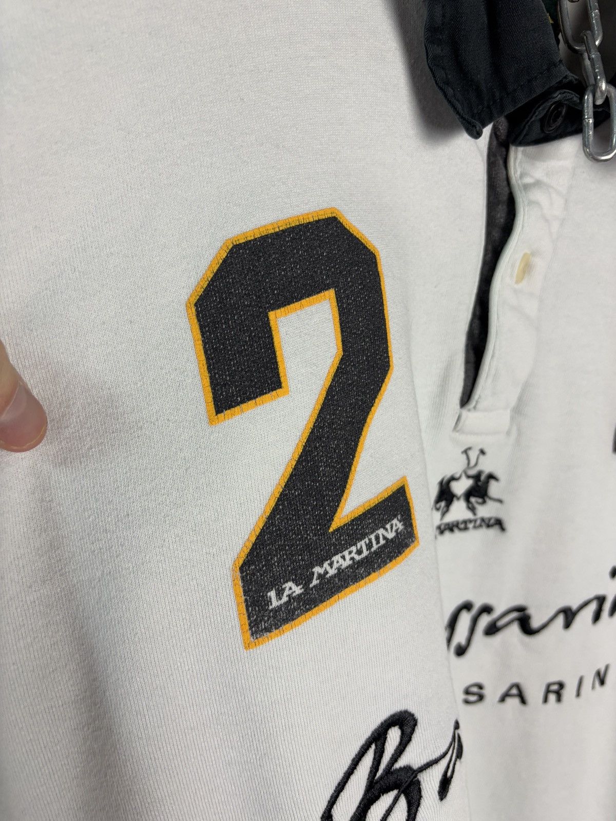 Baldessarini × La Martina × Vintage La Martina Rugby Baldessarini Polo Team Vintage Size US M / EU 48-50 / 2 - 12 Thumbnail