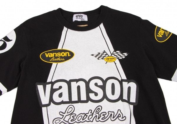 Junya Watanabe Long Sleeve Printed Logo Cotton Tshirt Black Size US M / EU 48-50 / 2 - 2 Thumbnail