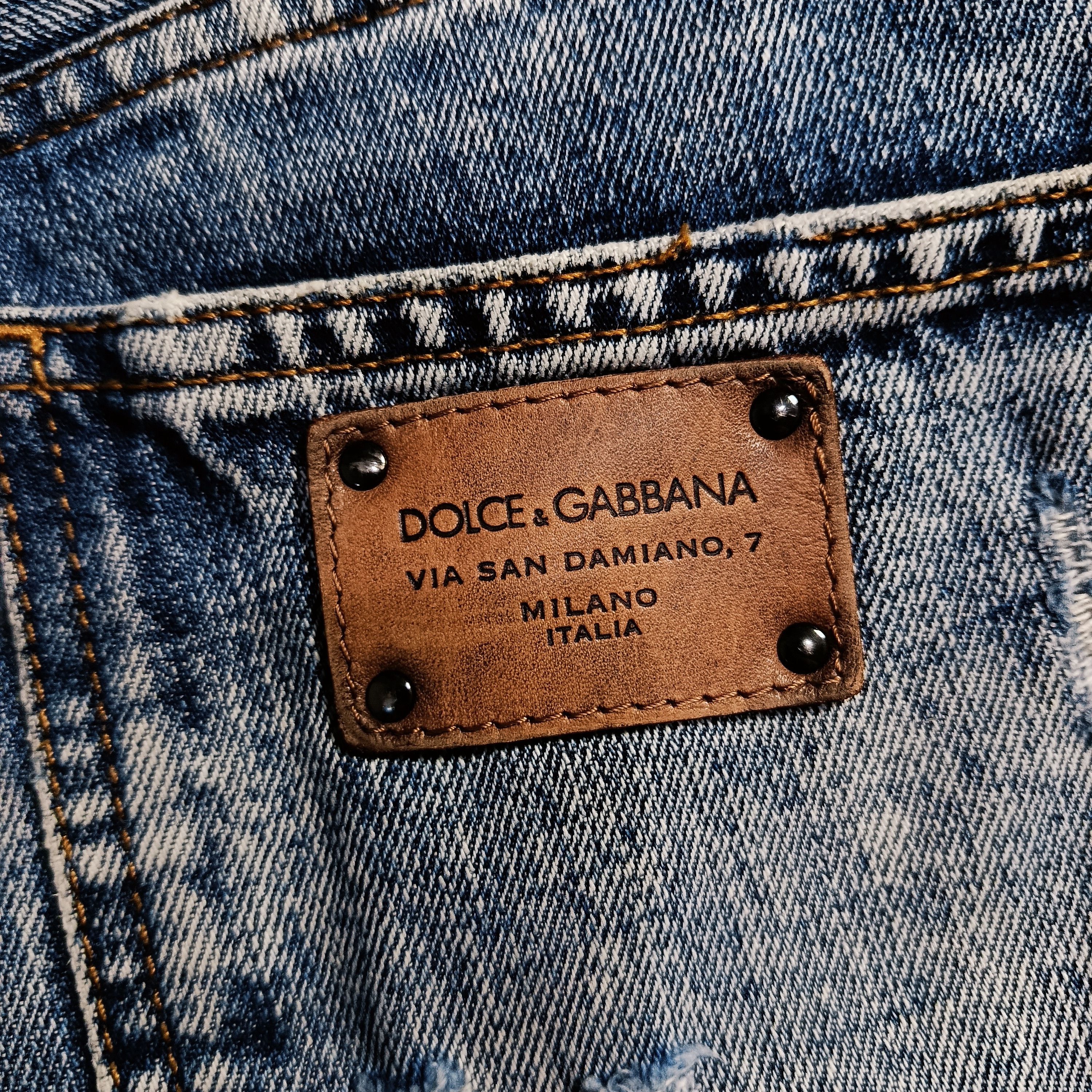 Dolce & Gabbana Dolce & Gabbana Distressed Denim Jeans Size US 30 / EU 46 - 8 Thumbnail