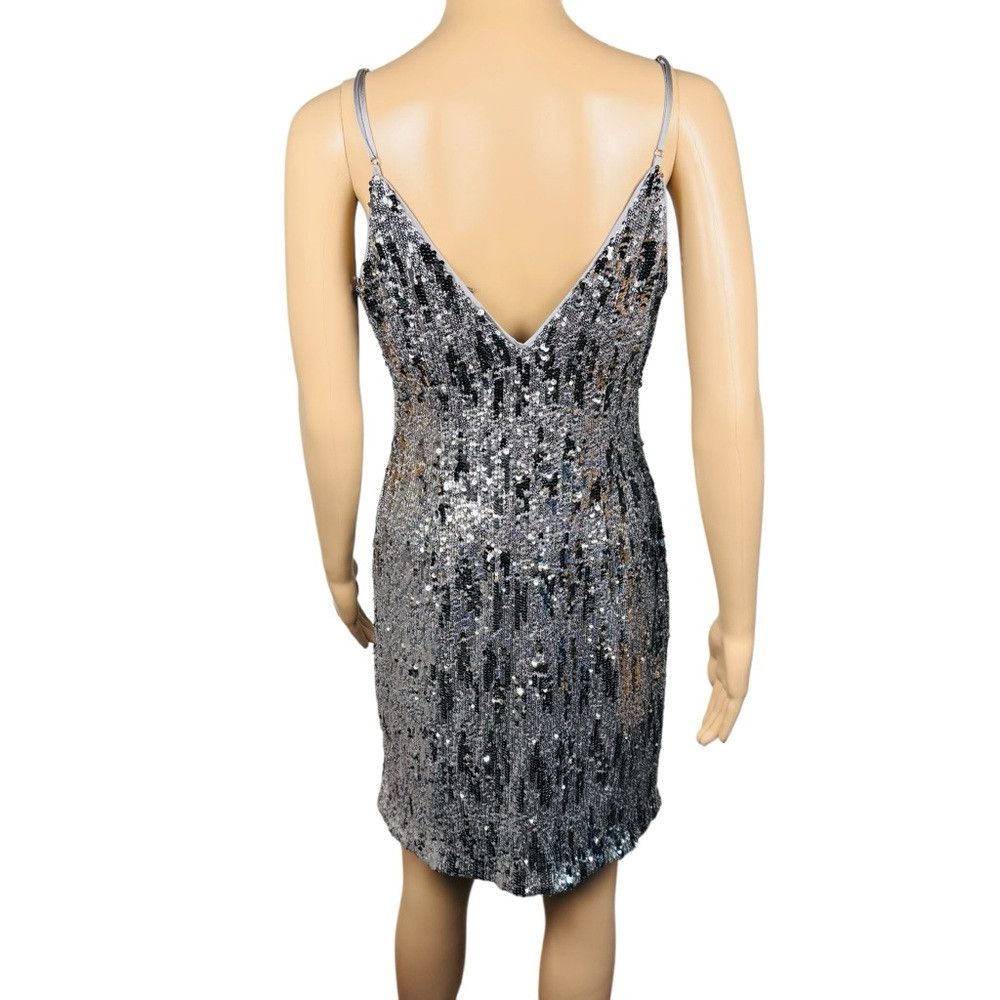 Ramy Brook NWT New $495 Ramy Brook Silver Sequin Lila Mini Dress Size Size M / US 6-8 / IT 42-44 - 4 Thumbnail