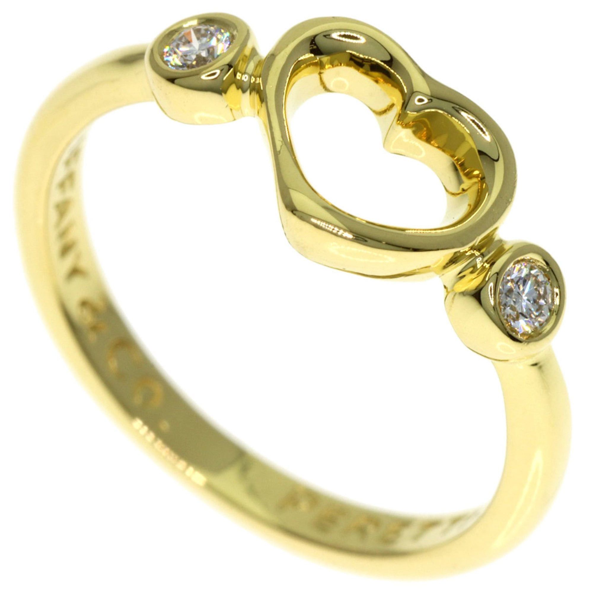 Tiffany & Co. Tiffany & Co. Open Heart Diamond Ring, 18K Yellow Gold, Women's. Size ONE SIZE - 1 Thumbnail