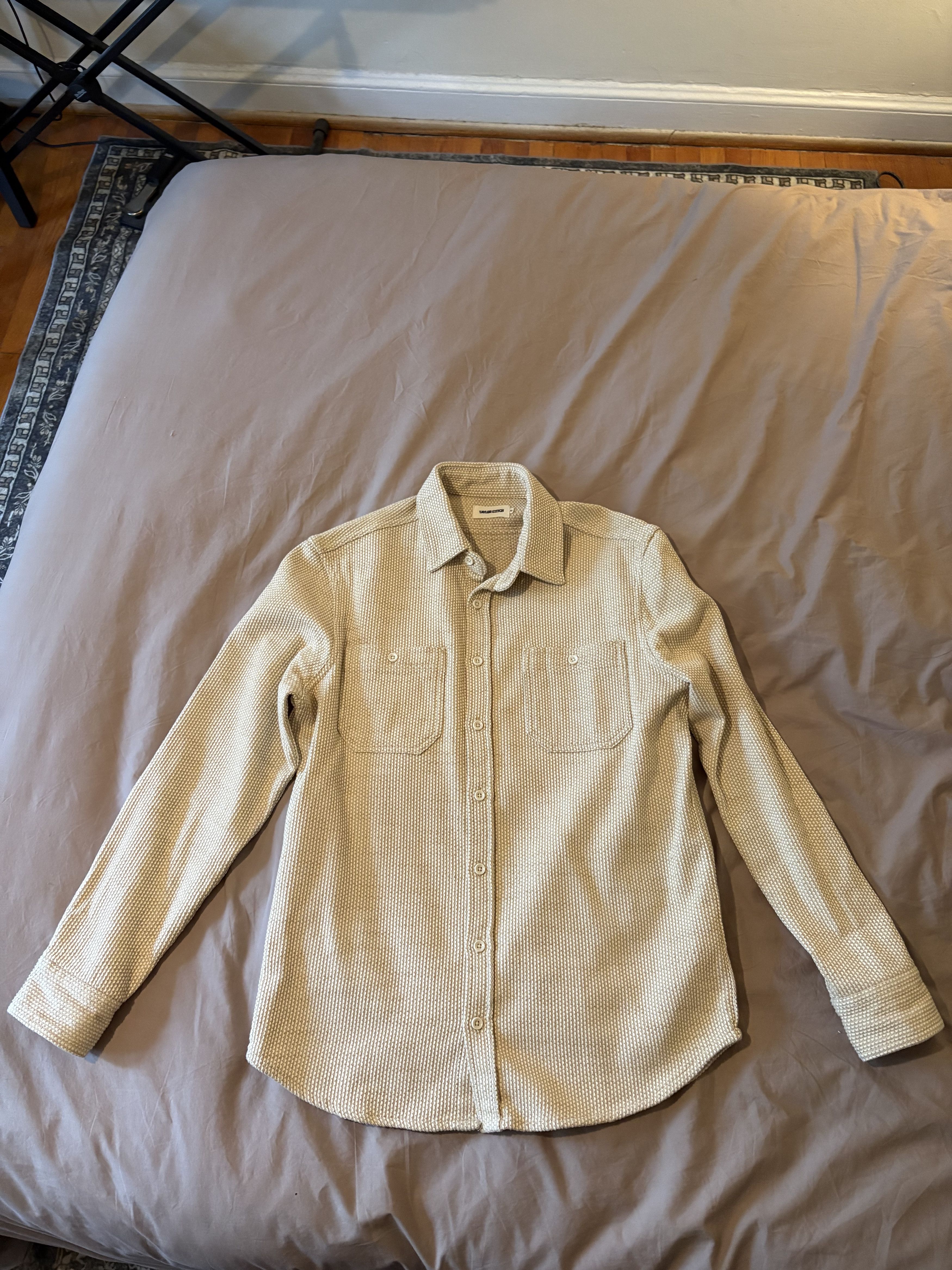 Utility Shirt in Natural Sashiko