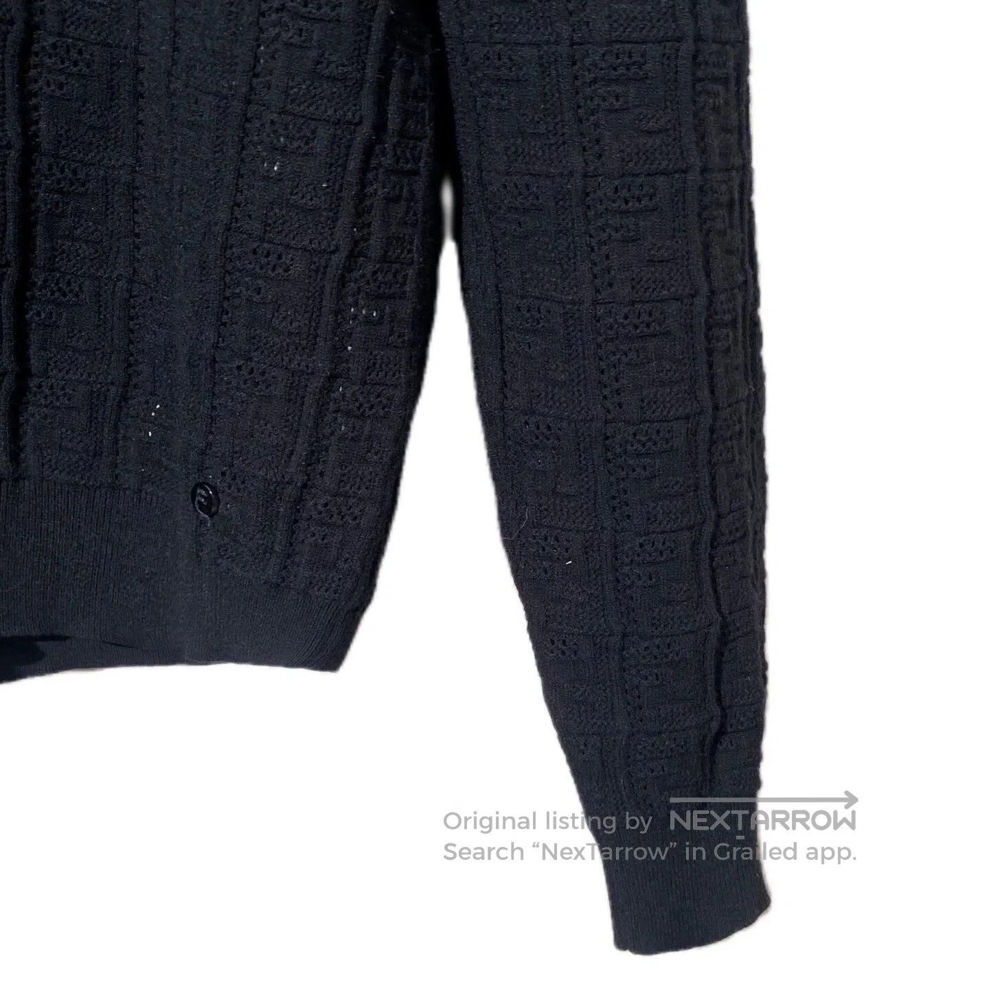 Fendi fendi black logo knit long sleeve sweater. Size US L / EU 52-54 / 3 - 5 Thumbnail
