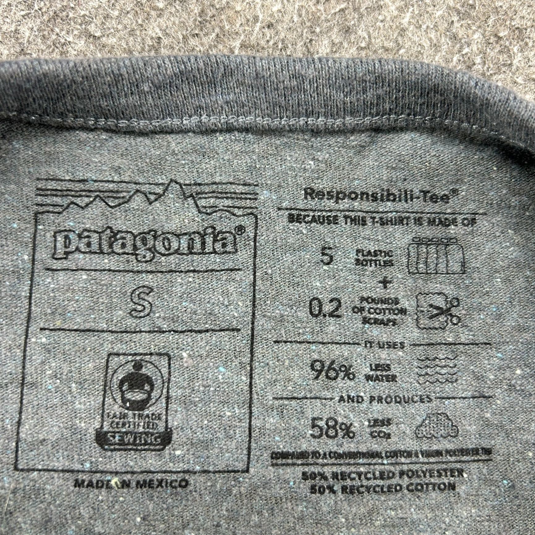Patagonia Patagonia Shirt Womens Small Grey Long Sleeve Regular Spellout Organic Cotton P6 Size S / US 4 / IT 40 - 4 Thumbnail