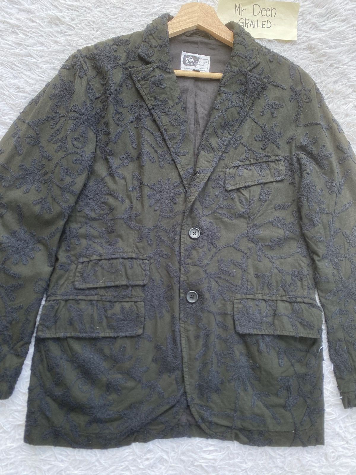 Engineered Garments Engineered Garments Chain Stitch Florals Embroidery Jacket Size XS / US 0-2 / IT 36-38 - 8 Thumbnail