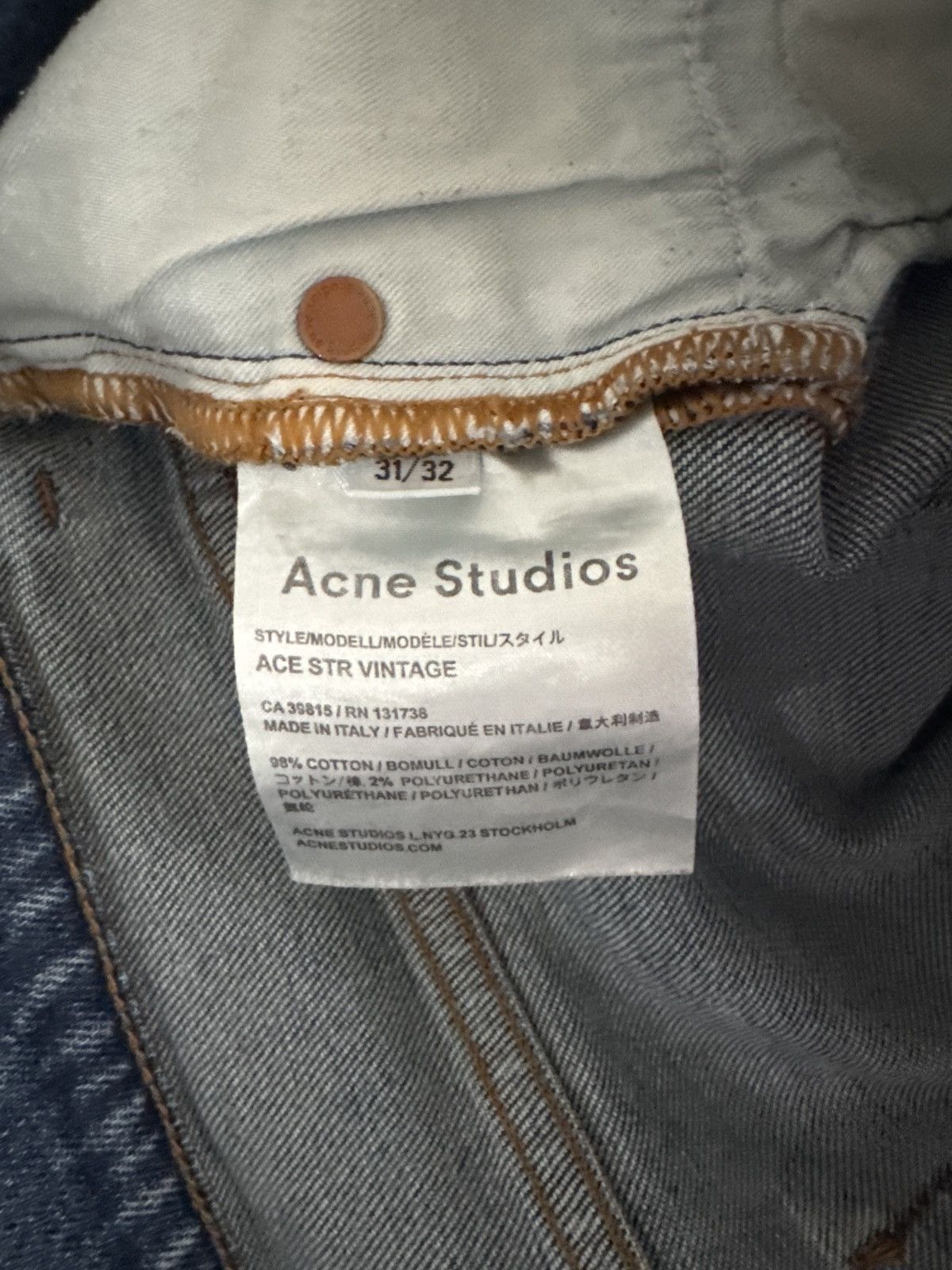 Acne Studios Acne Studios Ace Str Vintage Size US 30 / EU 46 - 3 Thumbnail