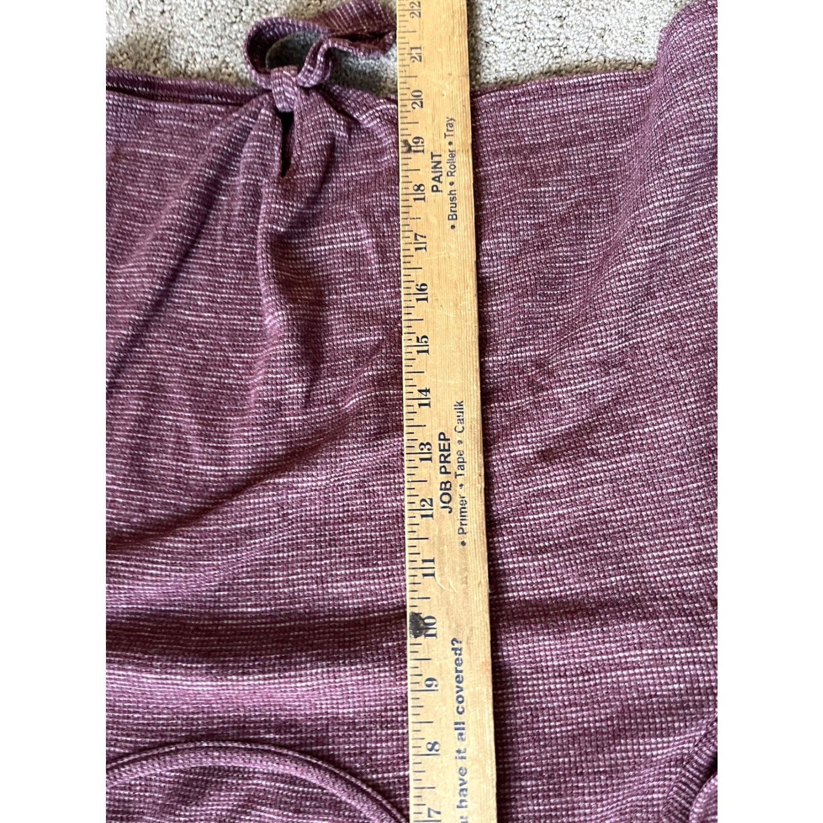 Aeropostale AEROPOSTALE Women's Long Sleeve Tie Front Tee Top Shirt Size XL Maroon Size XL / US 12-14 / IT 48-50 - 5 Thumbnail
