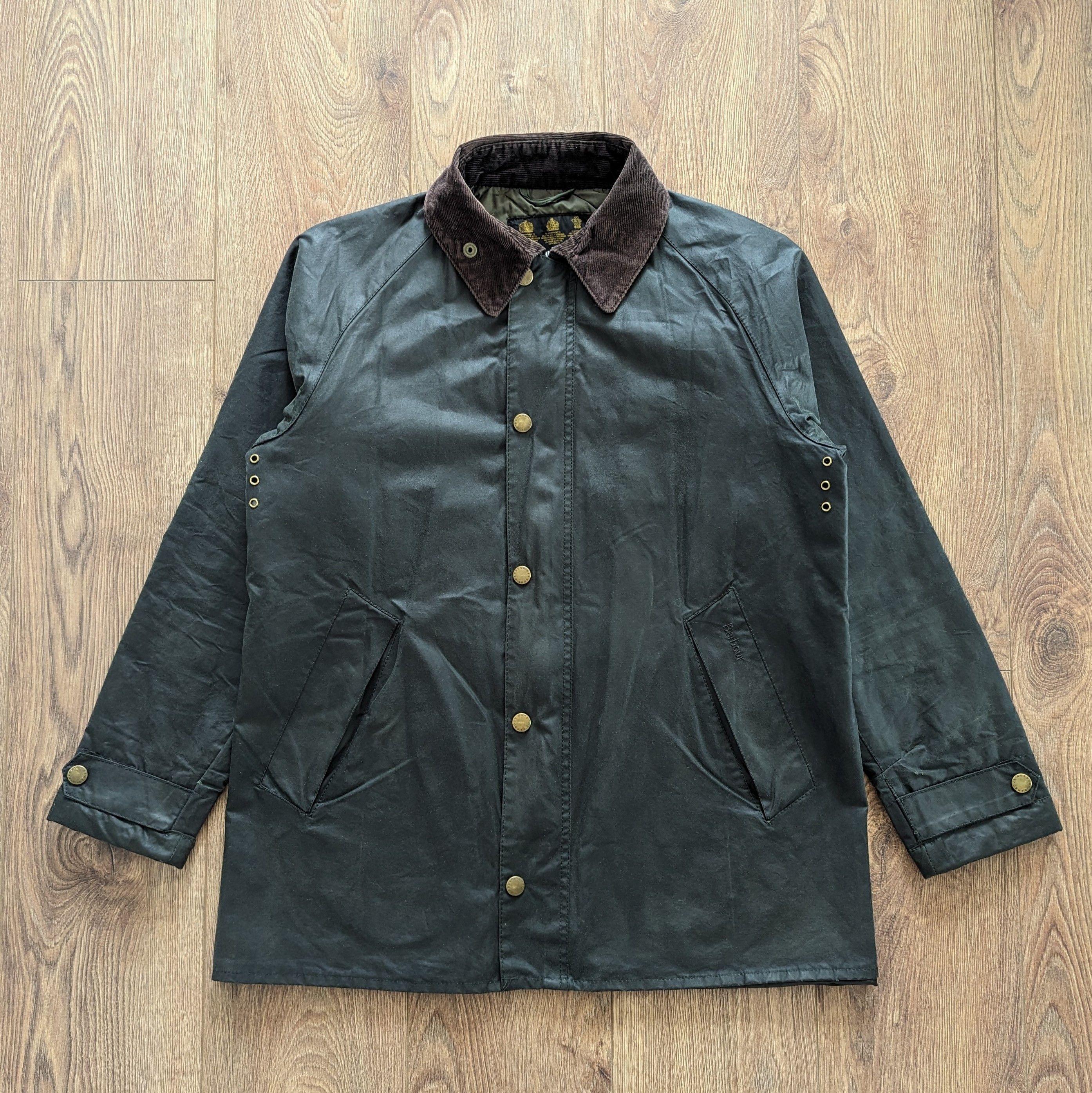 image of Barbour Transport 6Oz. Thornproof Wax Jacket Darkgreen Sizel in Dark Green, Men's (Size Large)