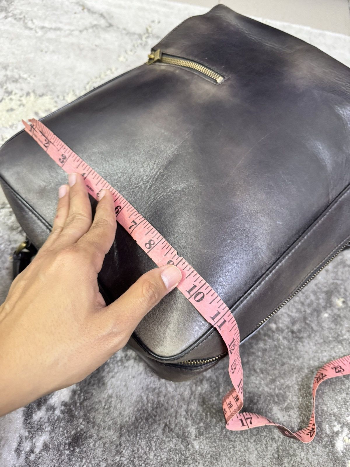 Japanese Brand MOTHERHOUSE JAPAN ANTIQUE SQUARE LEATHER BAGPACK Size ONE SIZE - 7 Thumbnail