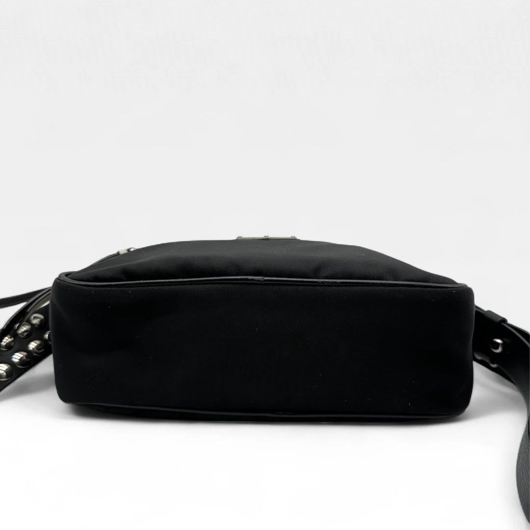 Prada Prada Shoulderbag Rockstar Studded AW18 nylon black Size ONE SIZE - 6 Thumbnail