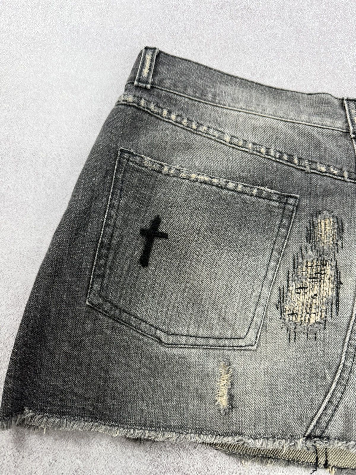 Allsaints Allsaints Distressed Denim Mini Skirts Size M Size 26" / US 2 / IT 38 - 8 Thumbnail