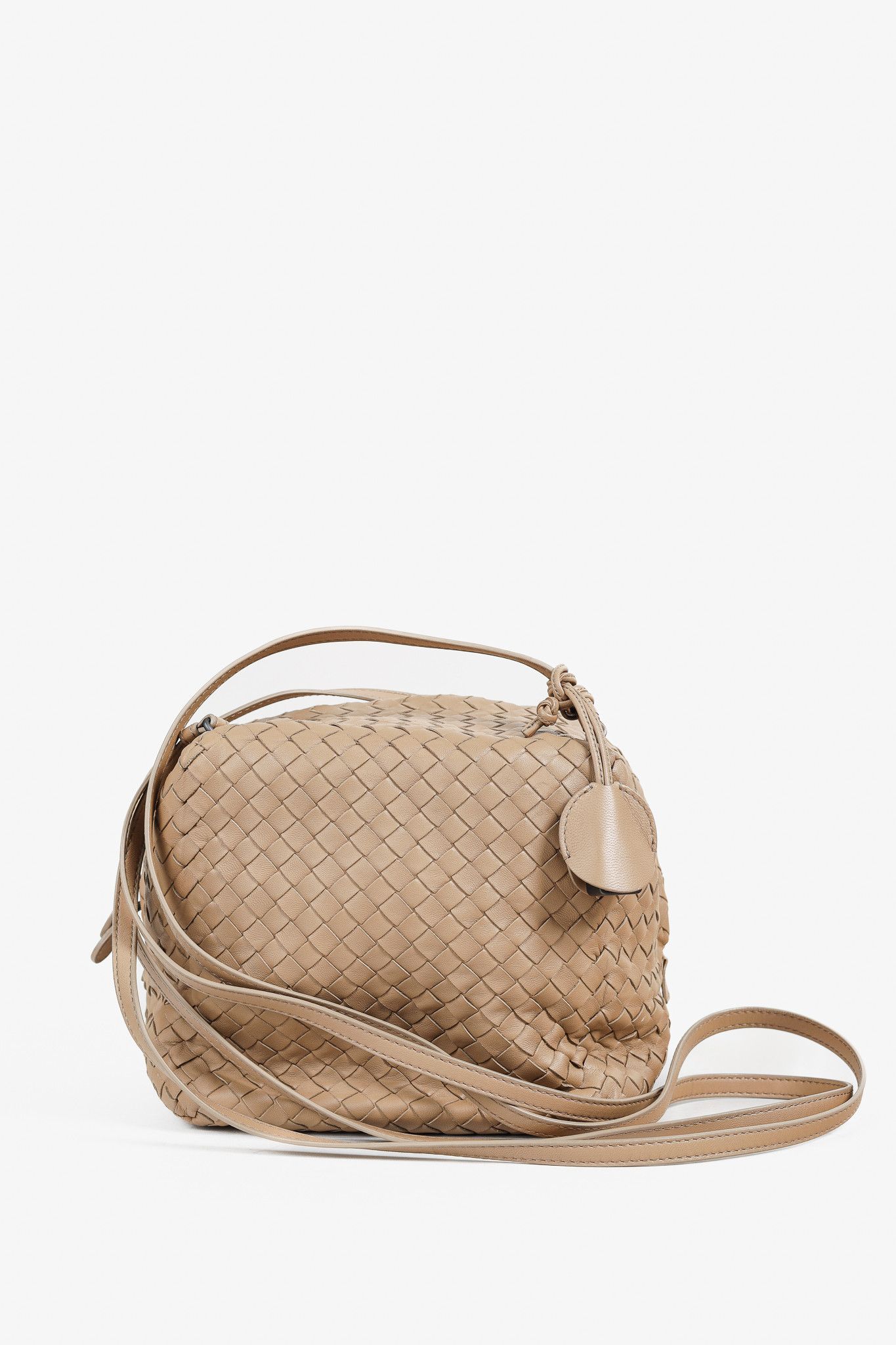 Bottega Veneta Bottega Veneta Light Brown Intrecciato Leather Box Bag Size ONE SIZE - 1 Thumbnail