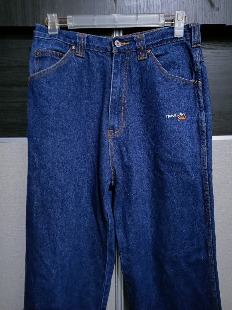 Triple 5 Soul Vintage Y2K Triple Five Soul Baggy Jeans W31 Size US 31 - 2 Thumbnail