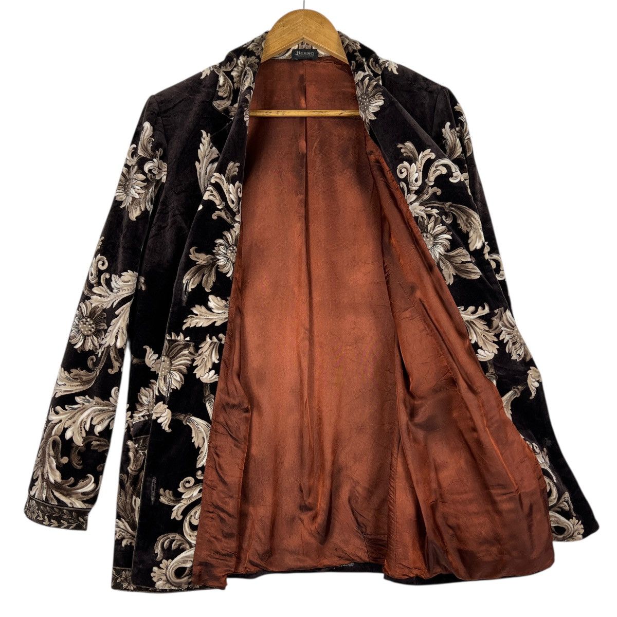 Herno Vintage Herno Paisley Velvet Jacket Made In Italy Size M Size US S / EU 44-46 / 1 - 3 Thumbnail