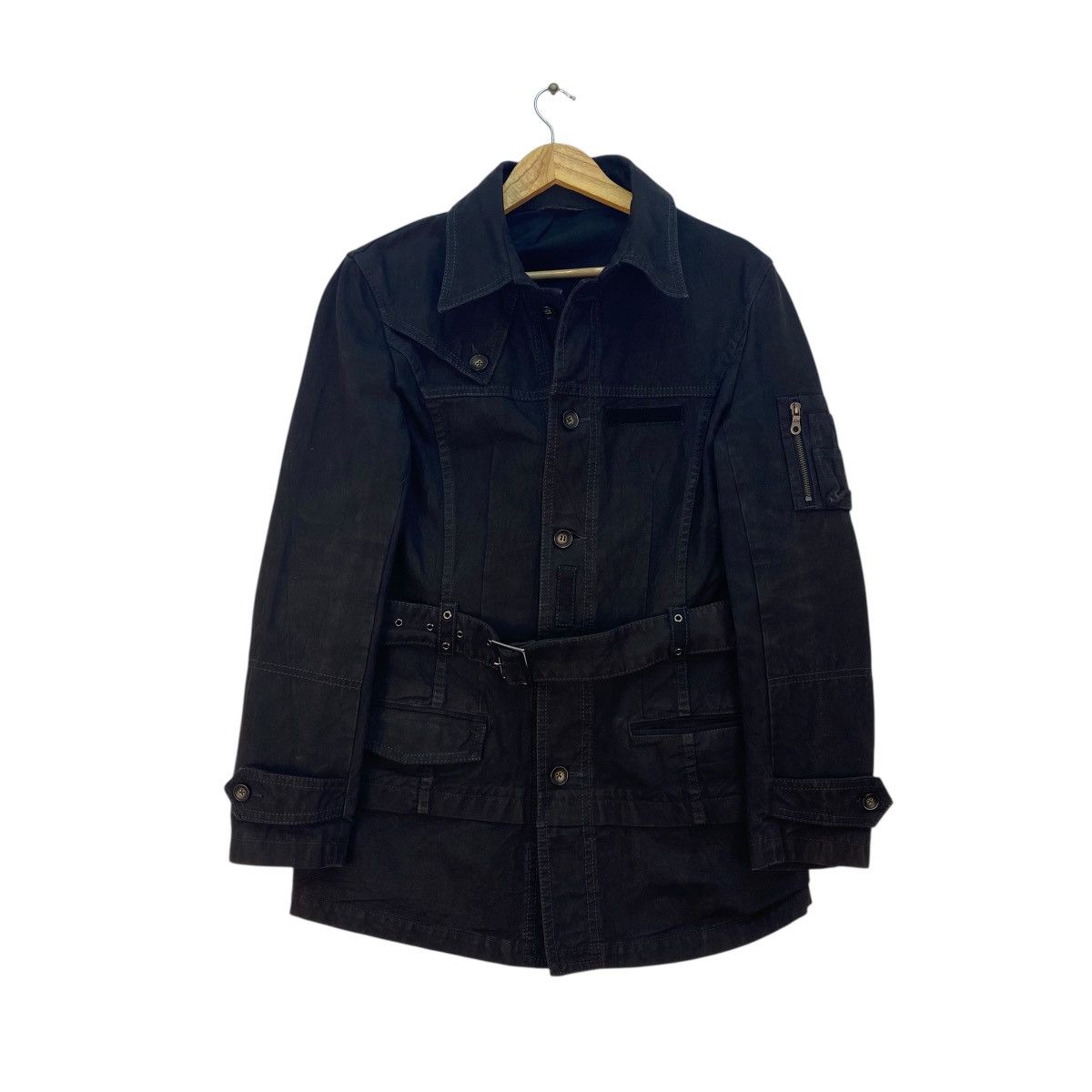 Yohji Yamamoto 💥Vintage Yohji Yamamoto Belted Jacket Size US M / EU 48-50 / 2 - 6 Thumbnail