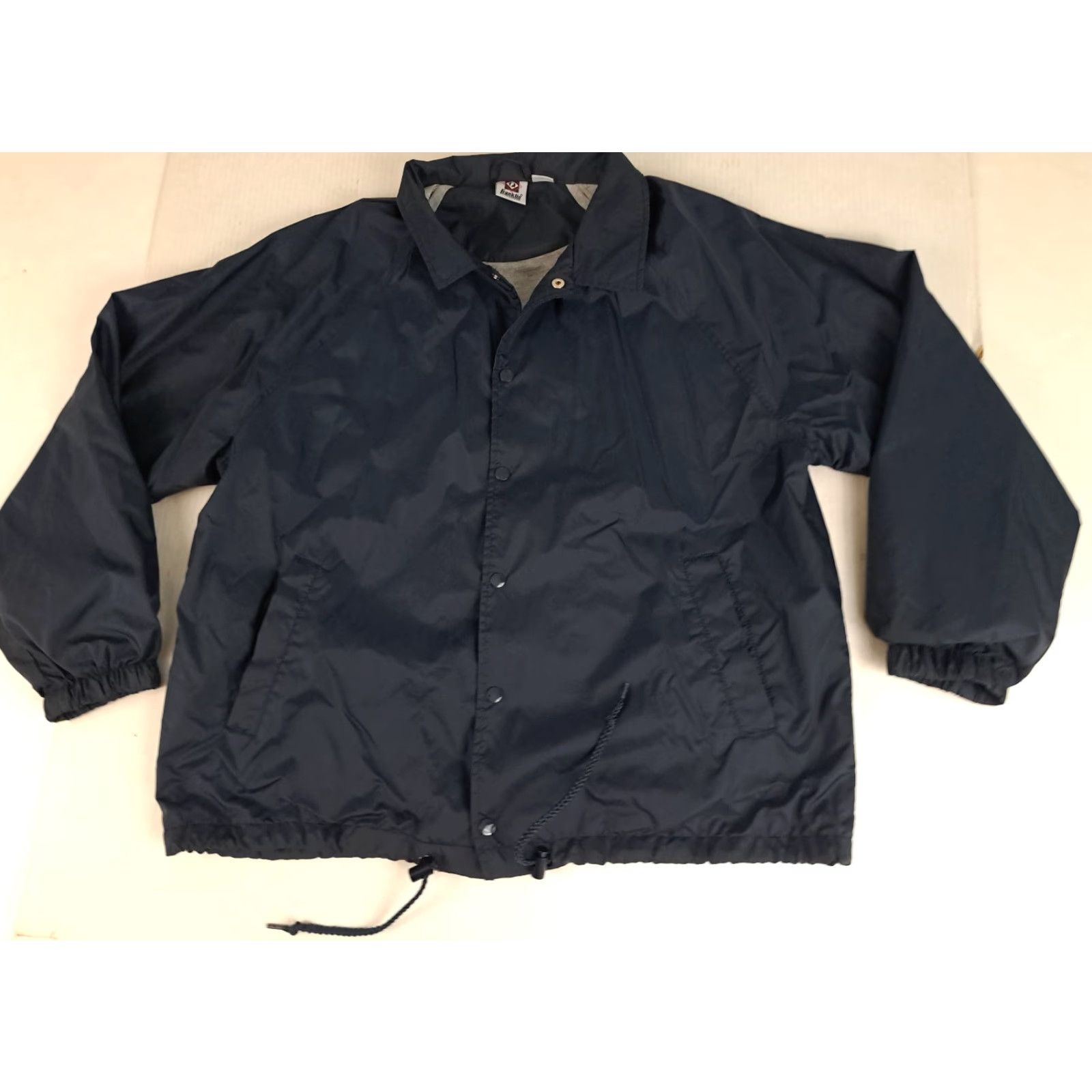 Vintage VINTAGE Franklin Sports Windbreaker Jacket Navy Blue Full Button Insulated Nylon L Regular Men’s Women’s Golf Size US L / EU 52-54 / 3 - 2 Thumbnail
