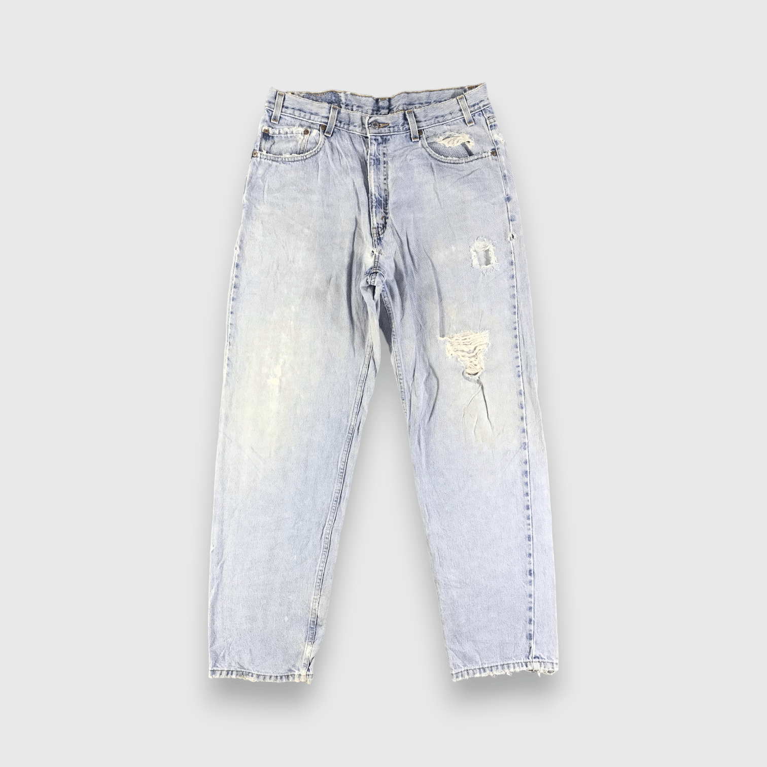 Levi's 90s Vintage Light Wash Levis 550 Jeans-J3105 Size US 35 - 1 Thumbnail