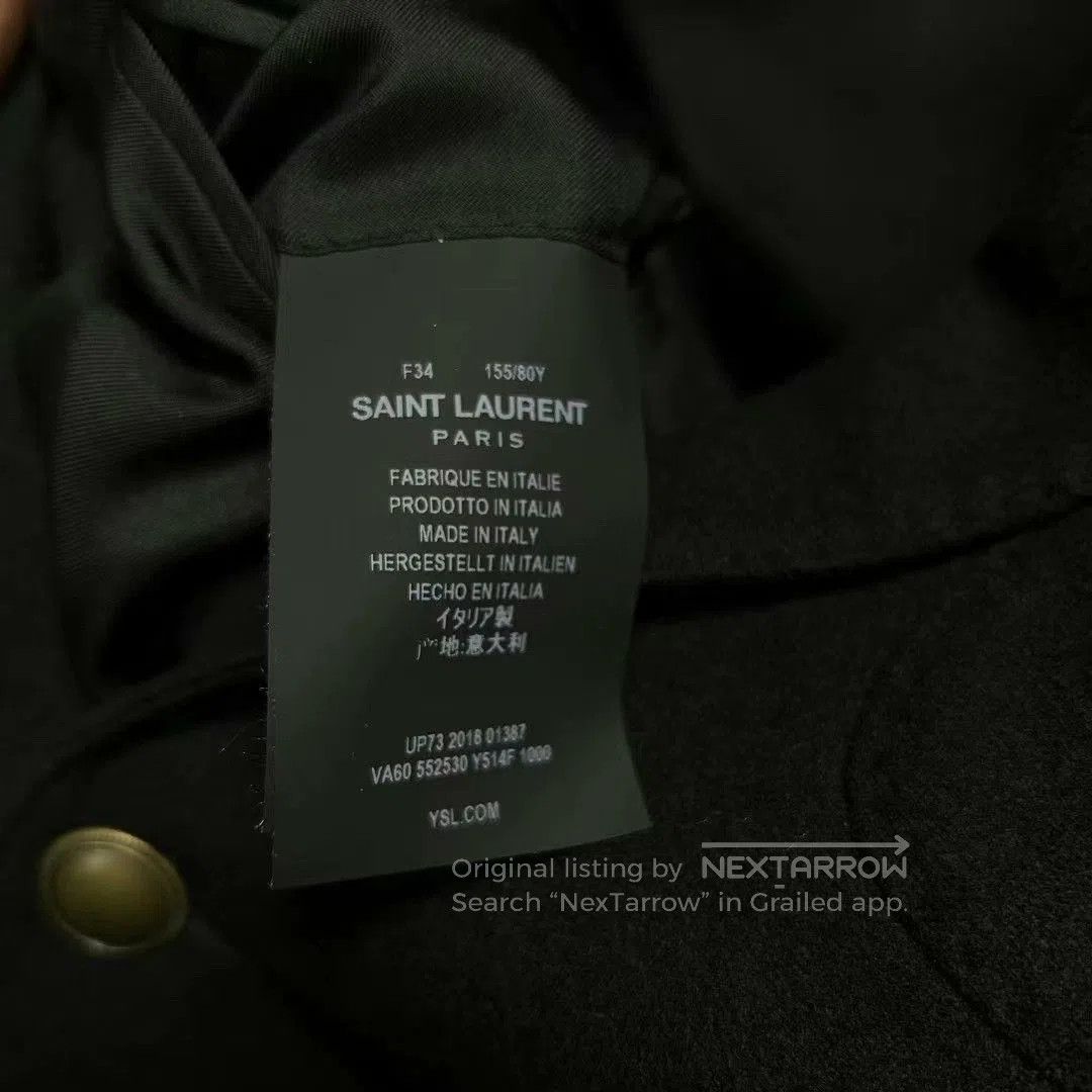Saint Laurent Paris Saint Laurent Black Wool Logo Blazer. Size US M / EU 48-50 / 2 - 5 Thumbnail