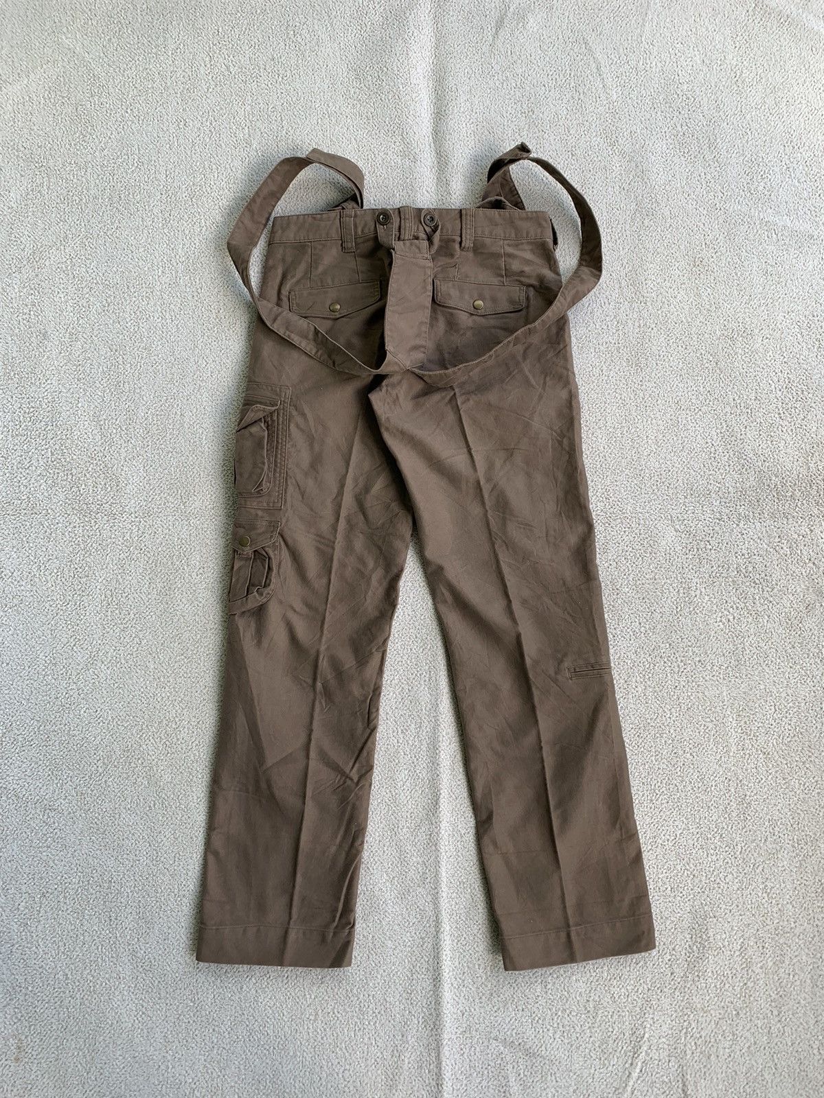 Japanese Brand × Le Grande Bleu (L.G.B.) × Vintage VTG 00s Bicolbird design Strap Cargo Pants Size US 30 / EU 46 - 2 Thumbnail