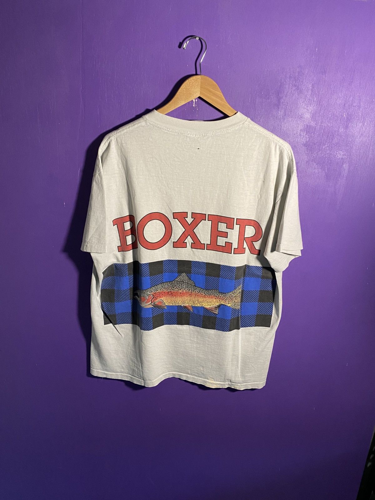 Joe Boxer Vintage 90s Joe Boxer rainbow trout AOP t-shirt Size US XL / EU 56 / 4 - 2 Thumbnail