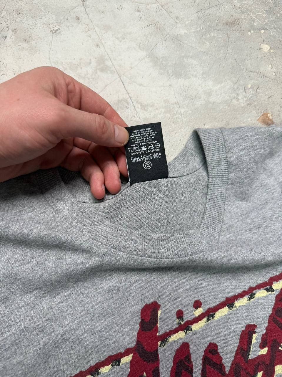 Stussy Stussy gray t-shirt Size US M / EU 48-50 / 2 - 2 Thumbnail