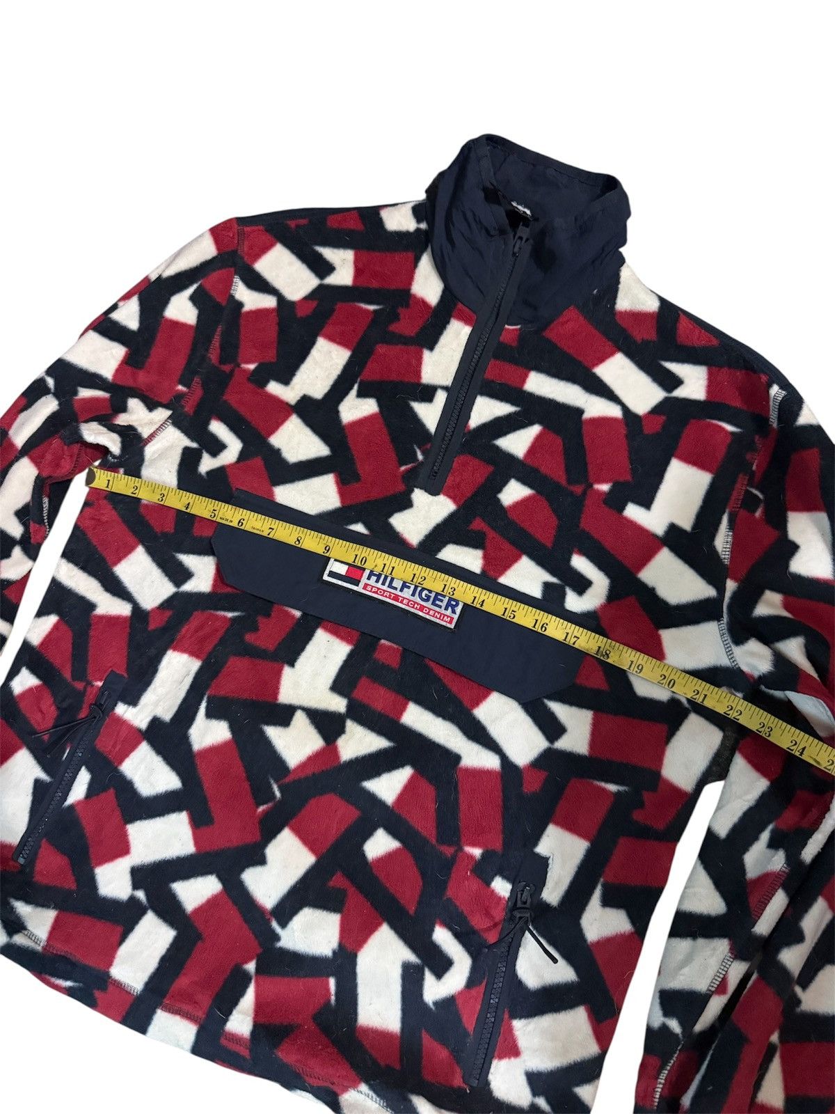 Tommy Hilfiger Tommy Hilfiger Sport Tech Denim Polar Fleece Vintage Size US XS / EU 42 / 0 - 4 Thumbnail