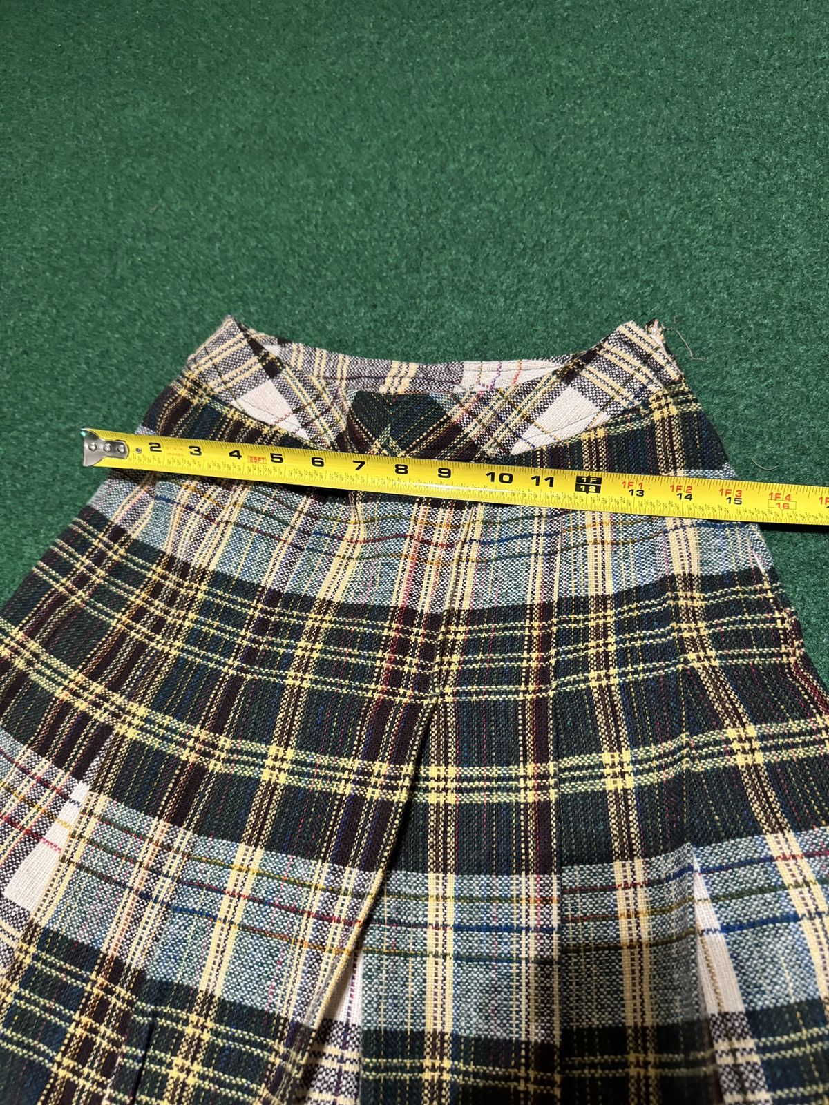 Vintage Vintage The Villagers Wool Blend Plaid Midi Pleated 6 Skirt Size 28" / US 6 / IT 42 - 7 Thumbnail