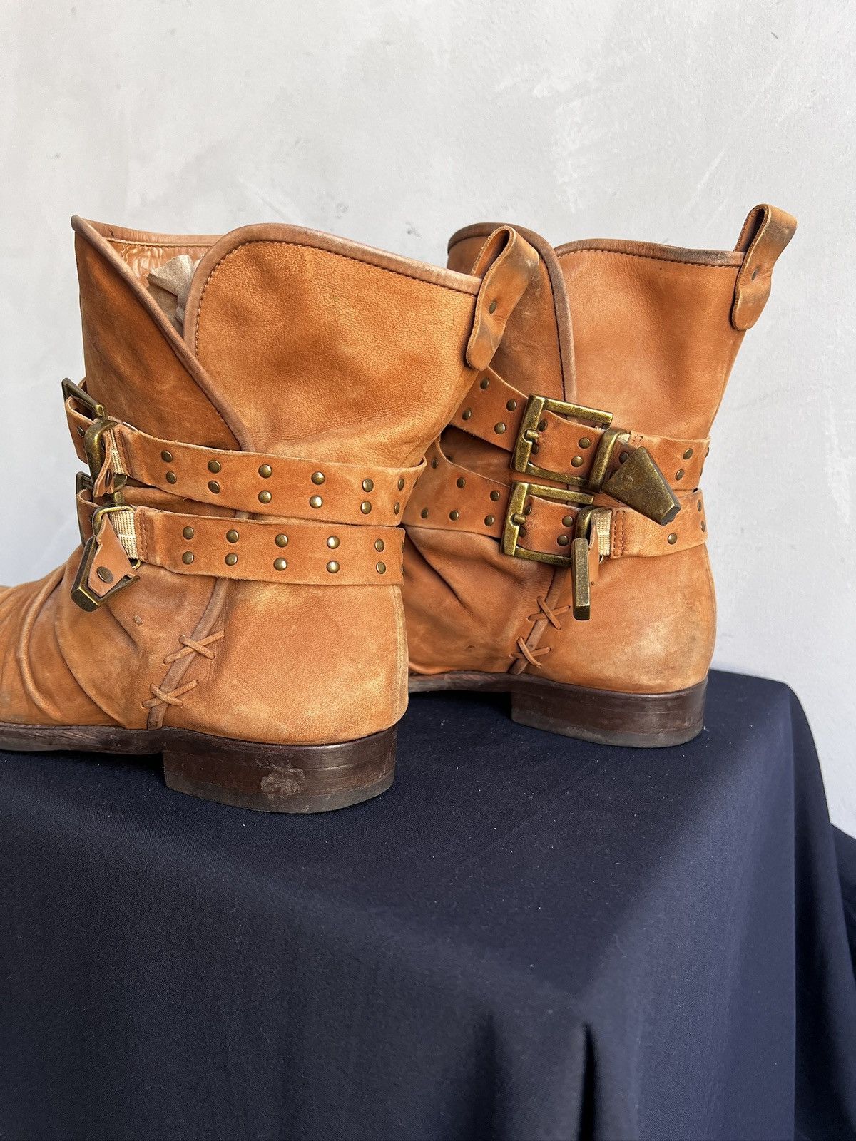A.S.98 Ankle guidi style artisan Avant Garde boots y2k brown Size US 7.5 / EU 40-41 - 8 Thumbnail