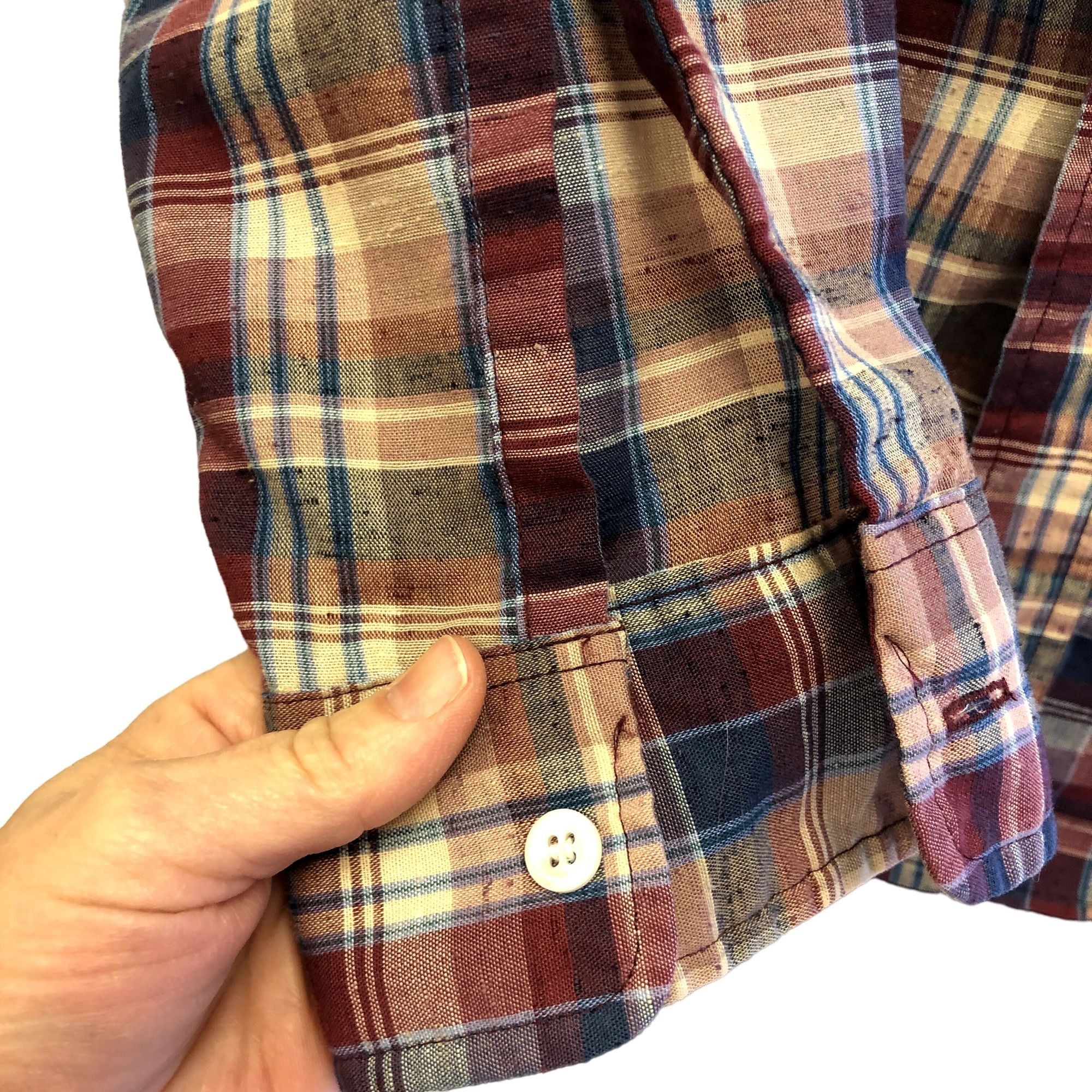 Levi's Vintage 60's Levis Men's MoD Maroon Blue SHADOW PLAID Flecke Size US L / EU 52-54 / 3 - 8 Thumbnail
