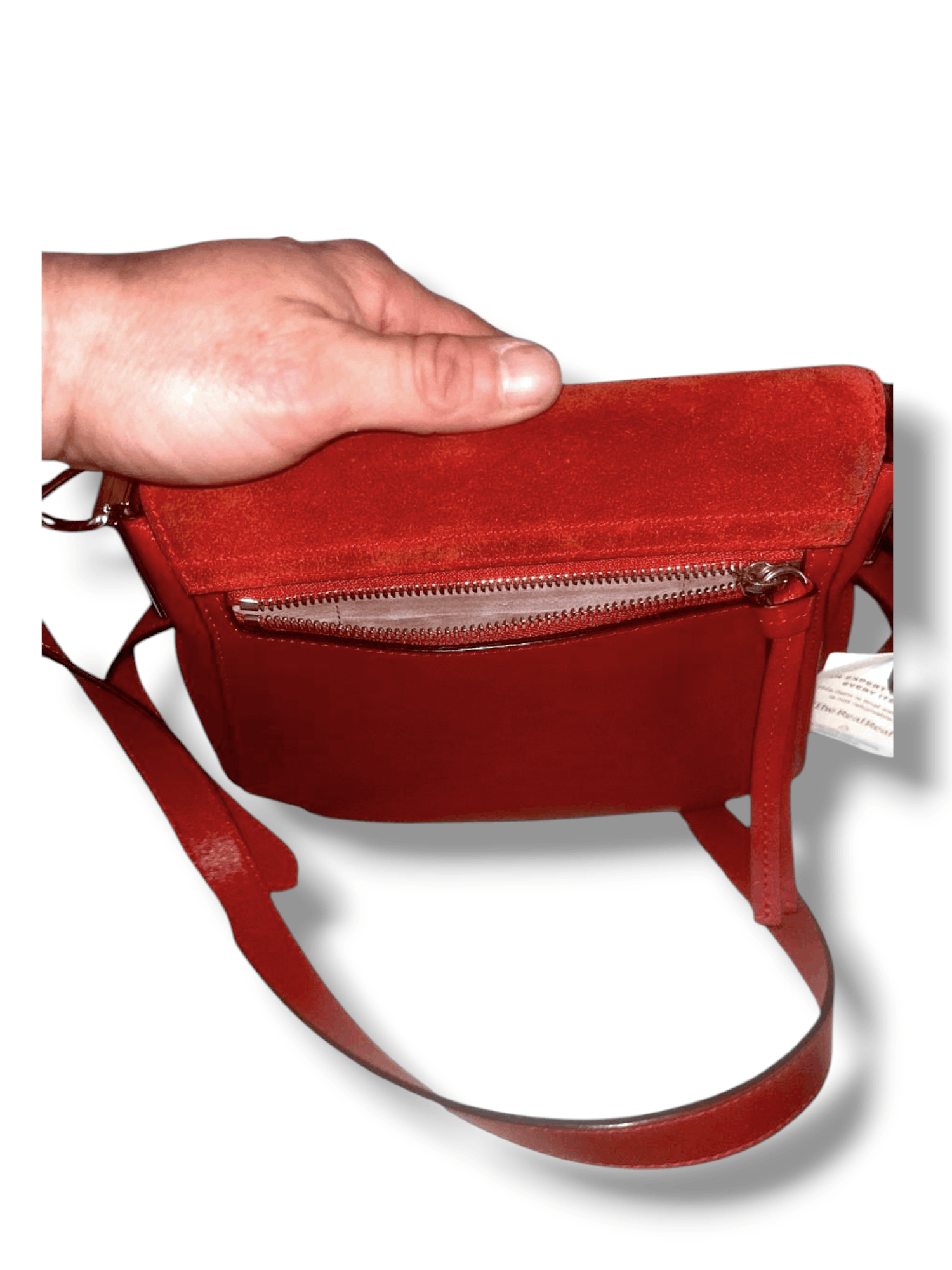 JW Anderson JW Anderson Suede / Leather Red Suede Flap Bag Size ONE SIZE - 5 Thumbnail