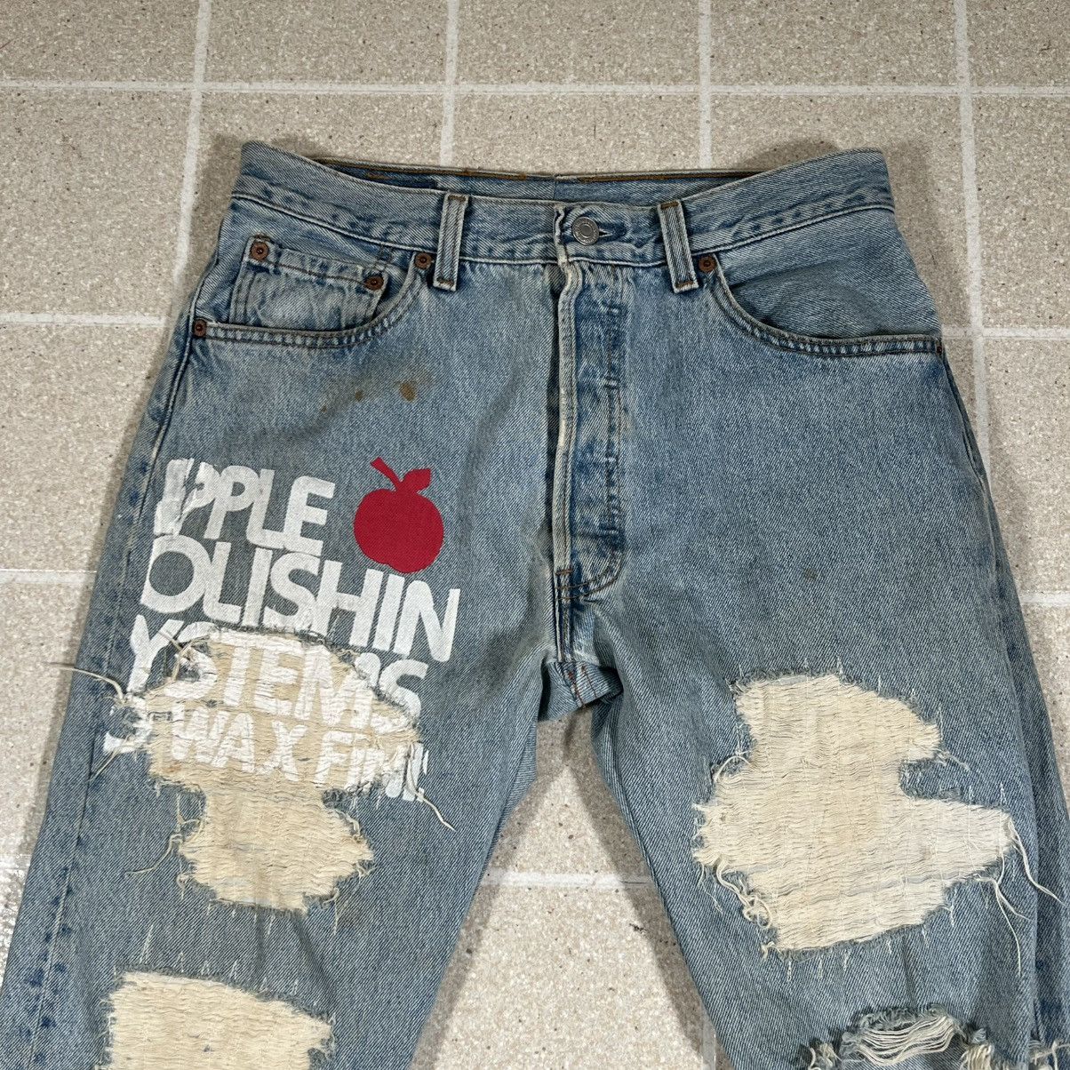 Levi's VTG Levis 501 Jeans Light Blue Denim Button Fly Sz 28x28 Size US 28 / EU 44 - 2 Thumbnail