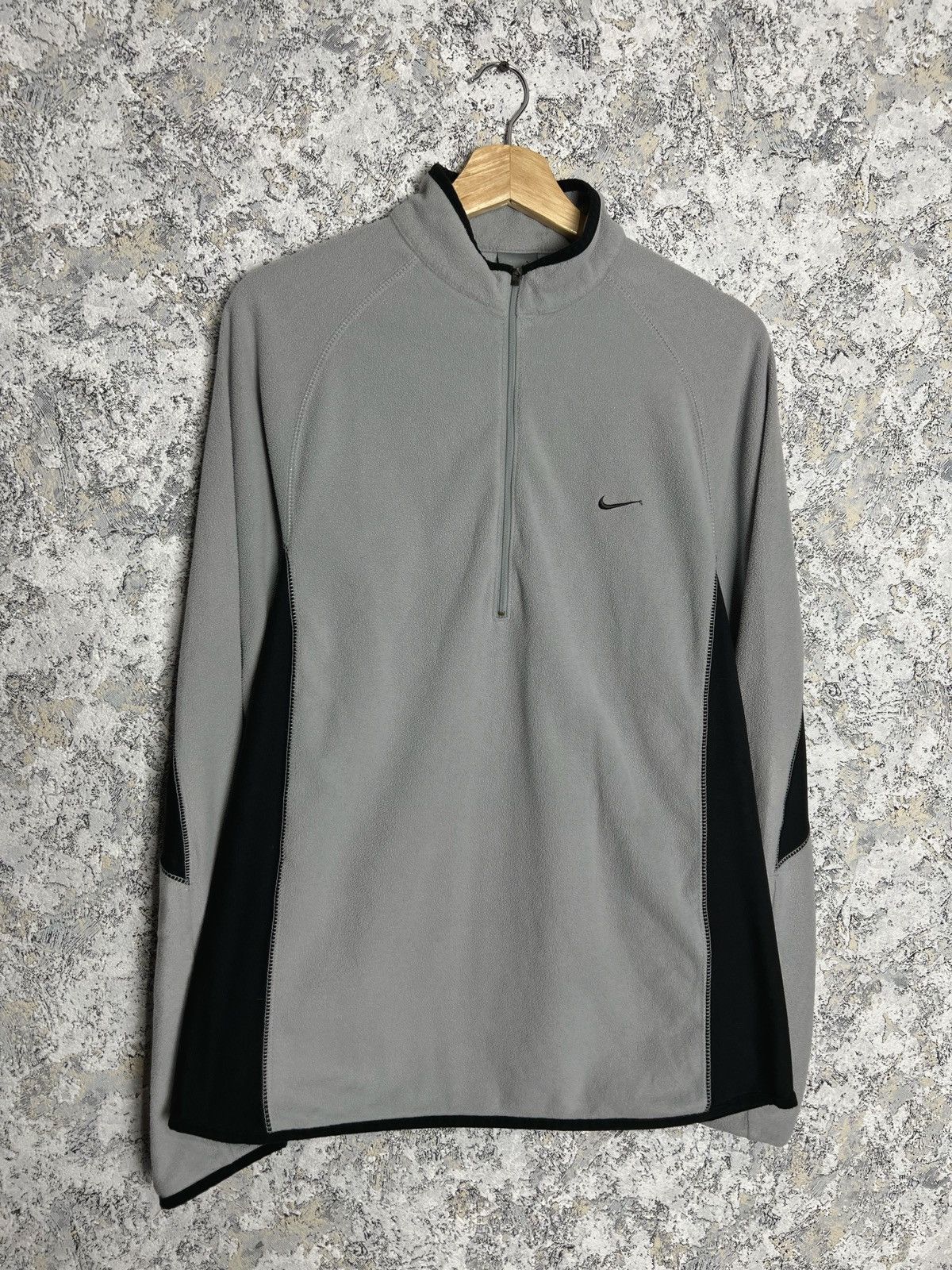 Nike × Vintage Nike Vintage Teddy Fleece 1/4 Zip Jacket Sweatshirt Size L Size US L / EU 52-54 / 3 - 1 Thumbnail
