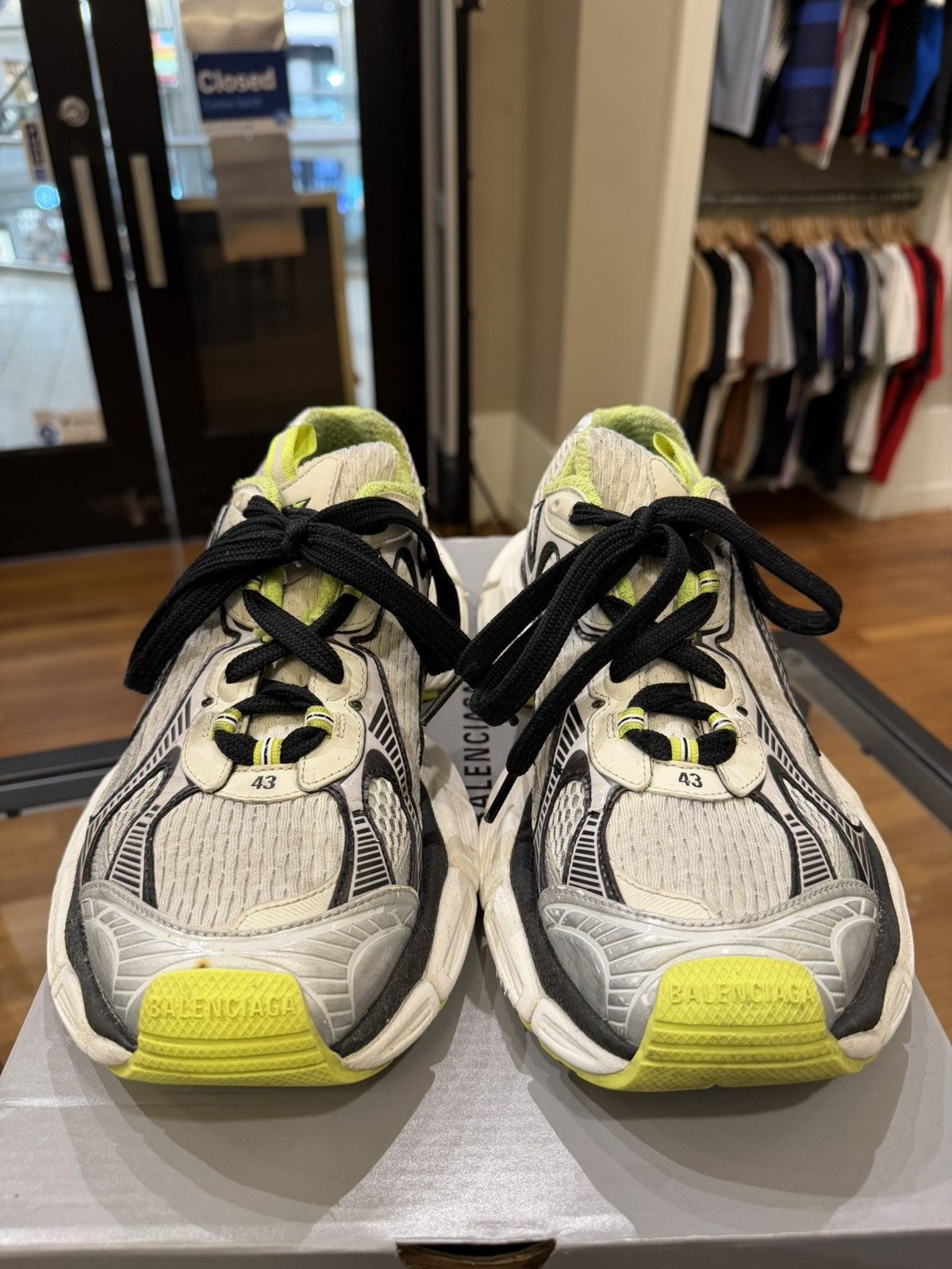 Balenciaga Balenciaga 3XL Sneaker - Black White Yellow Size US 10 / EU 43 - 5 Thumbnail