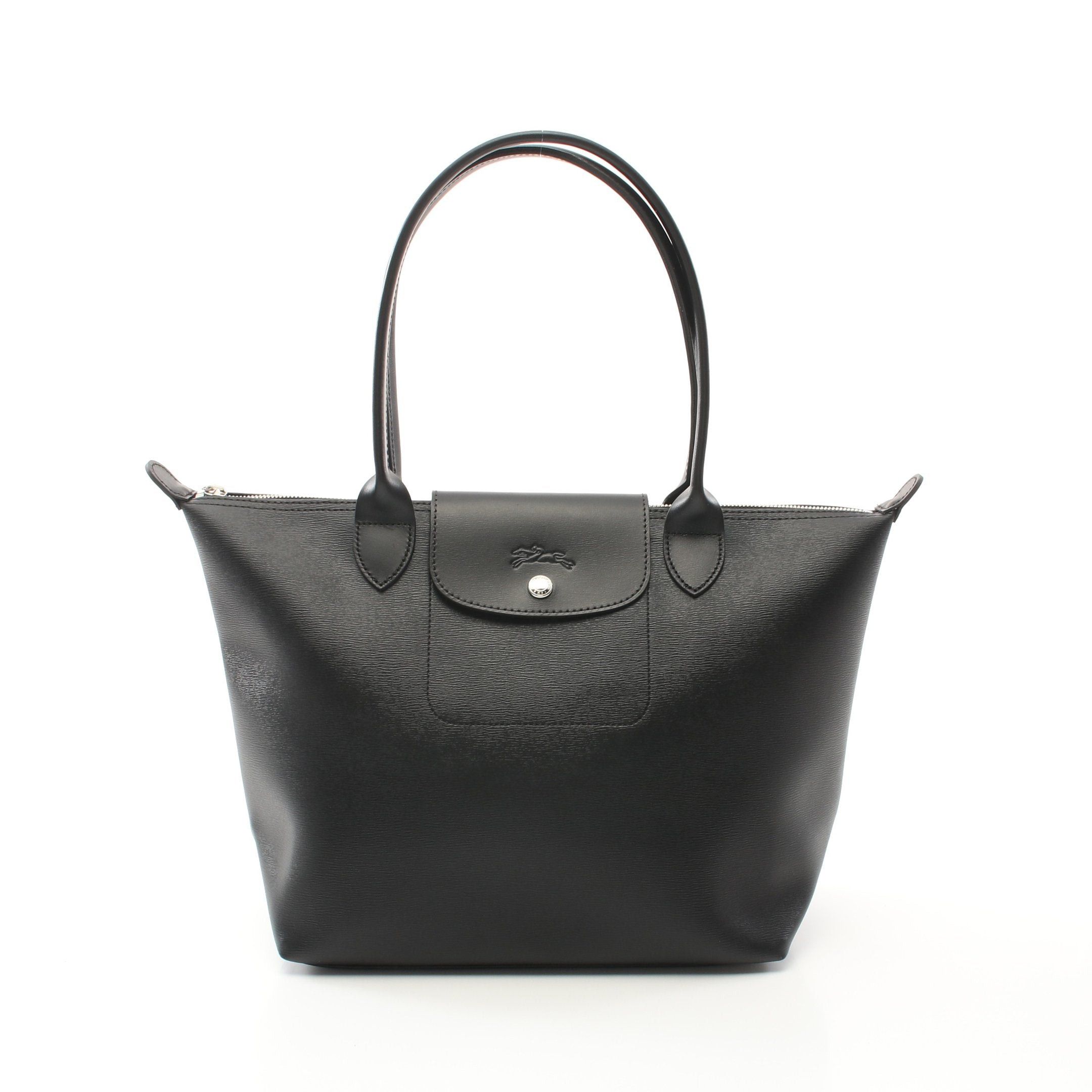 Longchamp Longchamp Le Preage City Shoulder Bag Tote Leather Black Size ONE SIZE - 1 Thumbnail