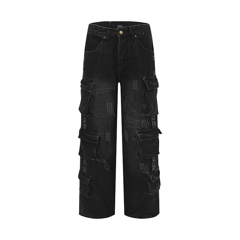 Japanese Brand × Jean Loose casual pocket high street jeans Size US 32 / EU 48 - 6 Thumbnail