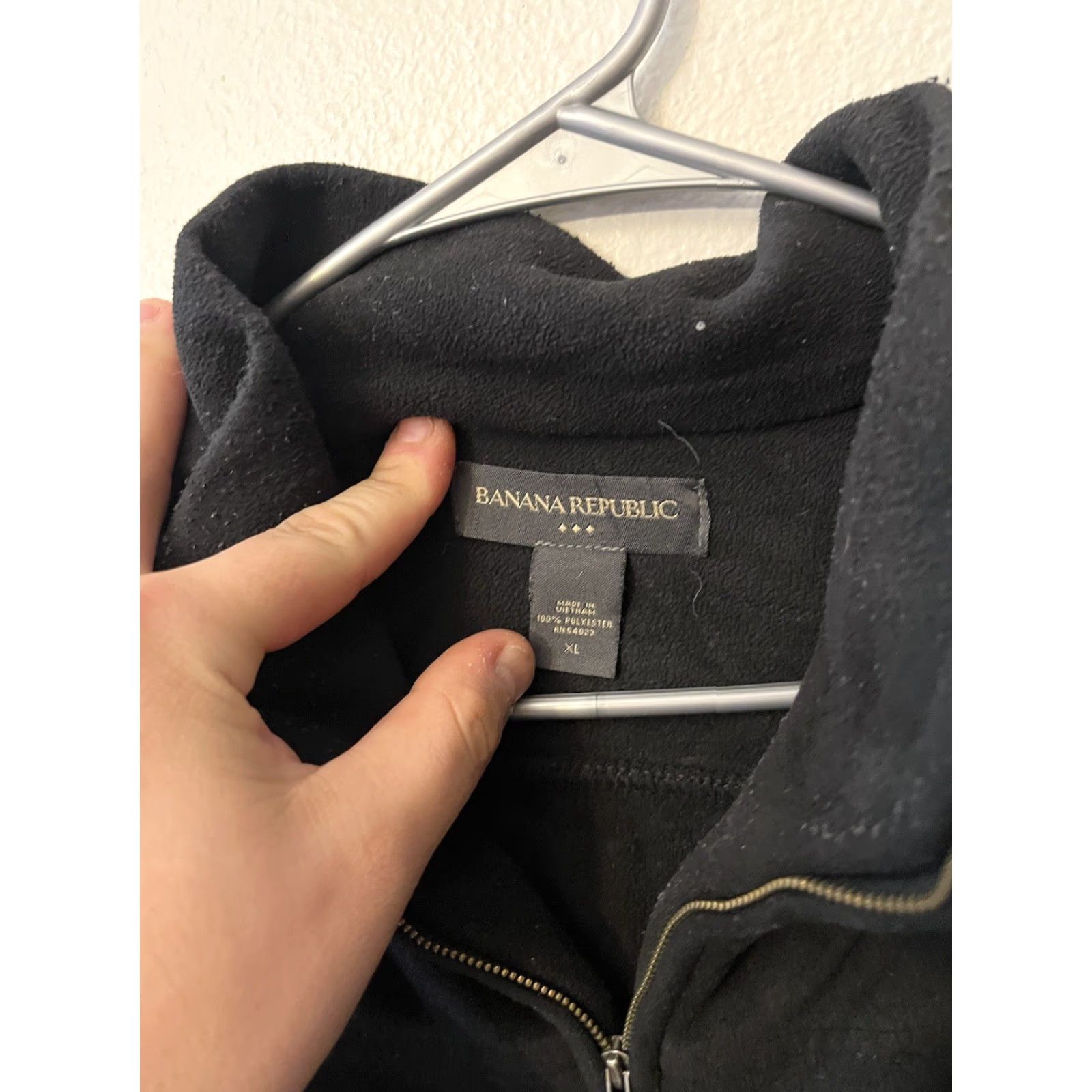 Banana Republic Banana Republic Sweater Men XL Black Cotton Knit 1/4 Zip Pullover Cardigan? Size US XL / EU 56 / 4 - 2 Thumbnail