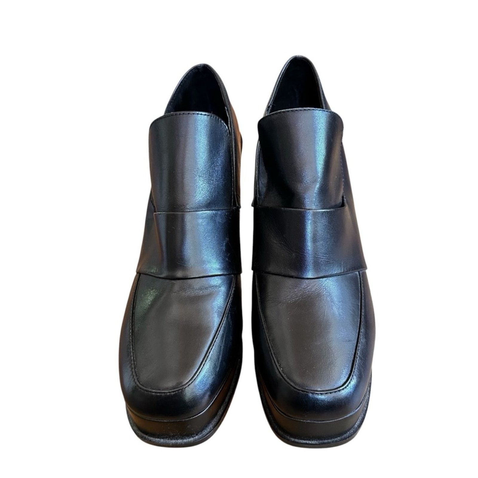 Zara Zara Block Court Platform Heels – Black – EU 40 / US 9–9.5 Size US 9 / IT 39 - 2 Thumbnail