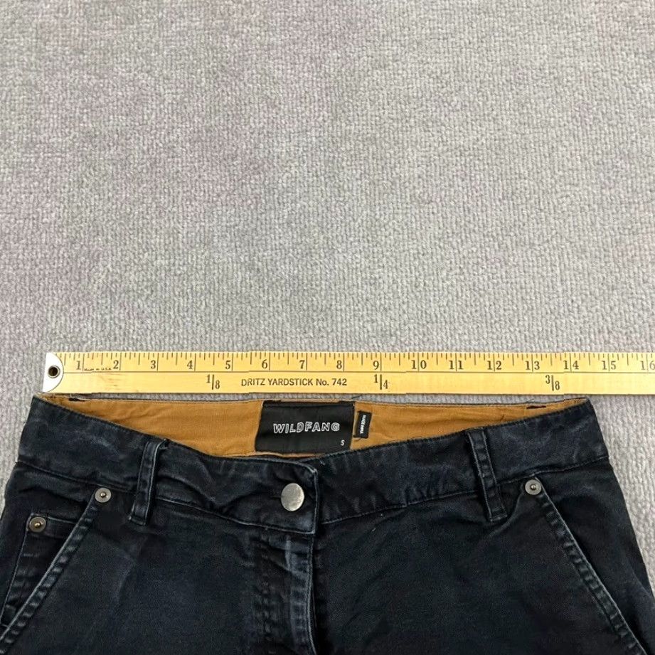Wildfang Wildfang Women's Small 28 x 29 Black Double Knee Carpenter Workwear Pants - Cotton Blend Twill, Pockets, Button Closure, Regular Rise Size 28" / US 6 / IT 42 - 5 Thumbnail