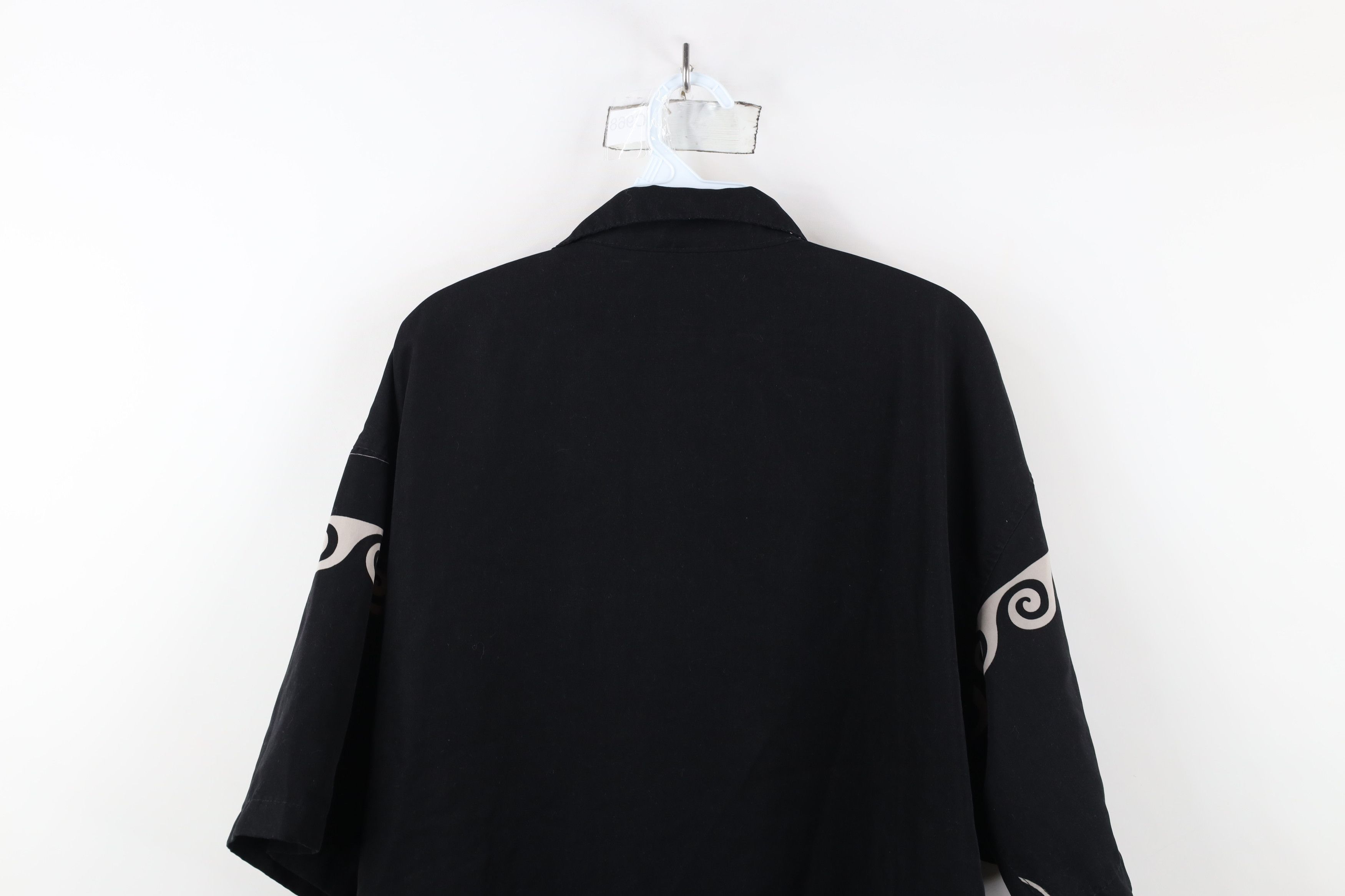 Vintage Vintage 90s Y2K Streetwear Flames Yin Yang Button Shirt Size US XL / EU 56 / 4 - 12 Thumbnail