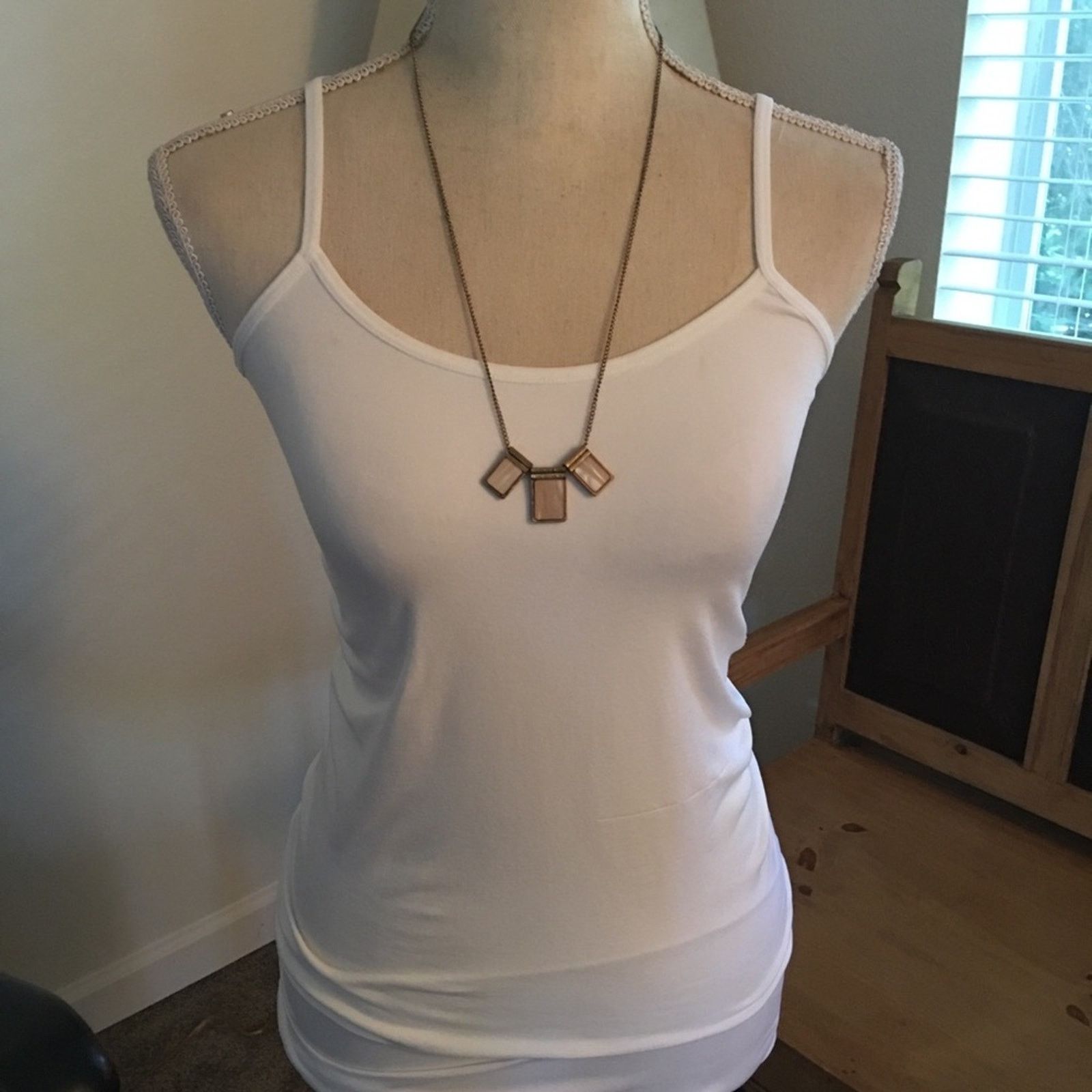 Vintage Vintage 90s faux abalone shell pendant necklace Size ONE SIZE - 3 Thumbnail