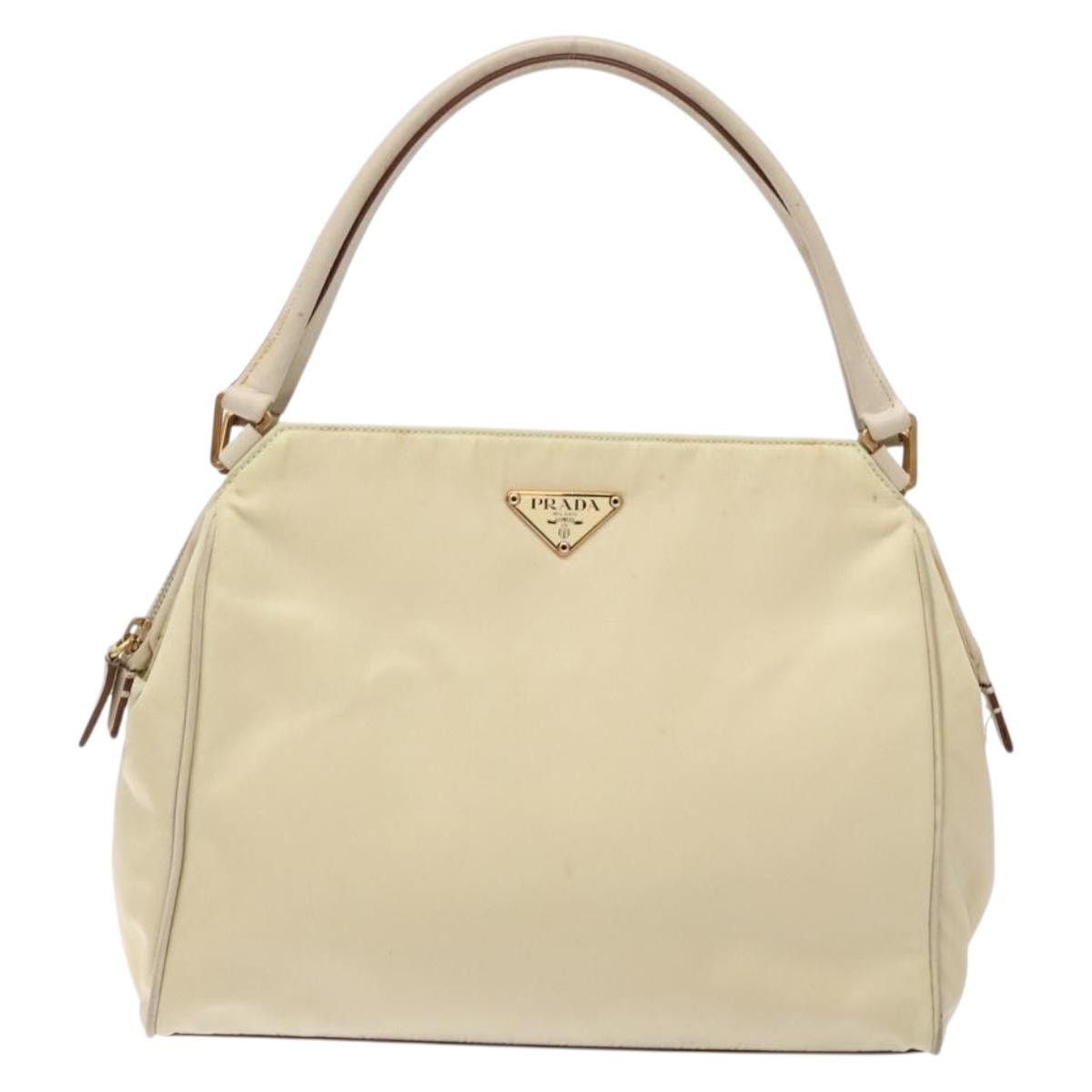 Prada PRADA Hand Bag Nylon Beige Gold Size ONE SIZE - 2 Thumbnail