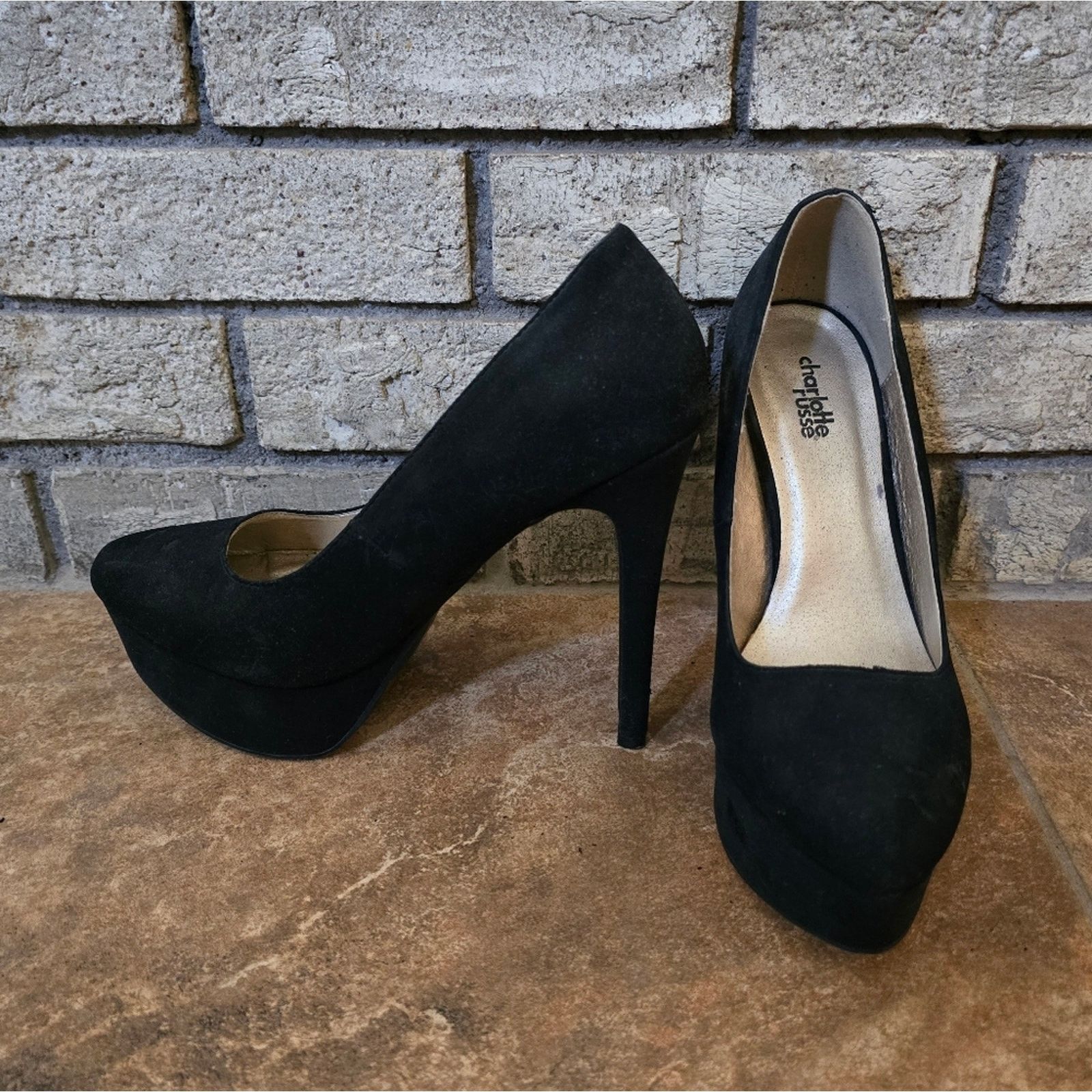 Other Black | CHARLOTTE RUSSE | Business Heels Size US 8 / IT 38 - 1 Thumbnail
