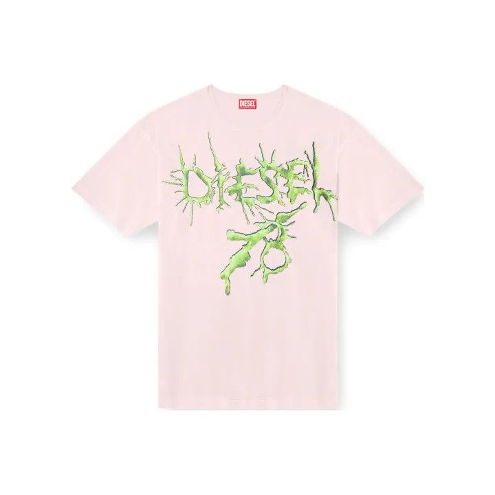 Diesel Diesel Pink Relaxed Fit T-Shirt for Men 0079 Size US XS / EU 42 / 0 - 1 Thumbnail