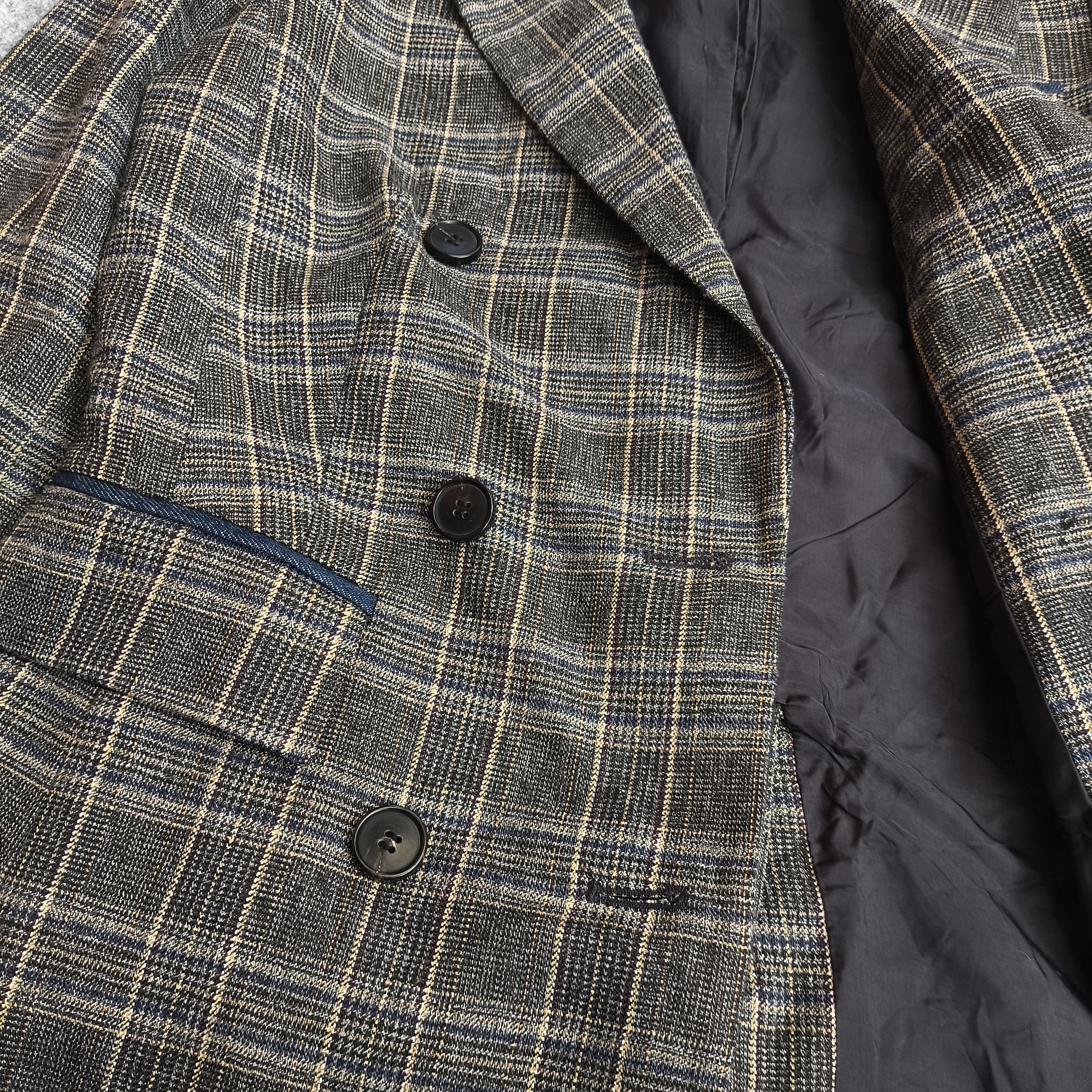 Brunello Cucinelli rare brunello cucineli plaid Tartan blazer suits jacket Size M / US 6-8 / IT 42-44 - 3 Thumbnail