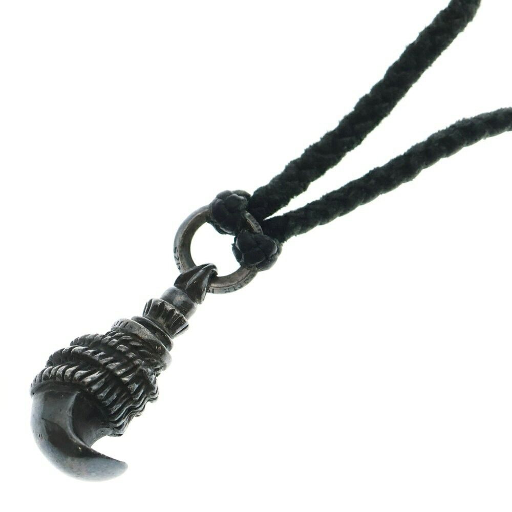 Chrome Hearts Chrome Hearts Crow Leather Braid Necklace Silverblack Size ONE SIZE - 1 Thumbnail