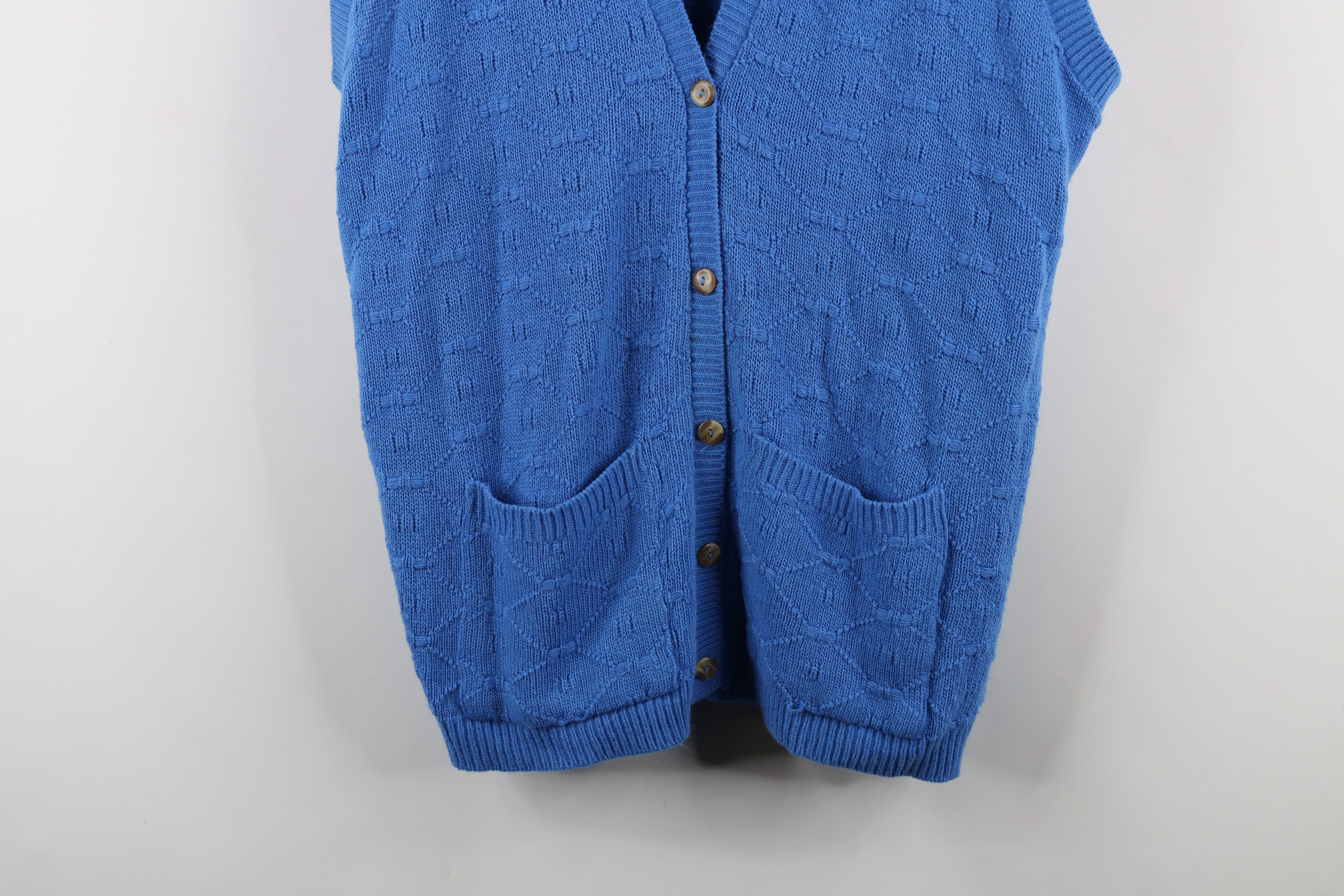Vintage Vintage 90s Streetwear Knit Cardigan Sweater Vest USA Size XL / US 12-14 / IT 48-50 - 3 Thumbnail