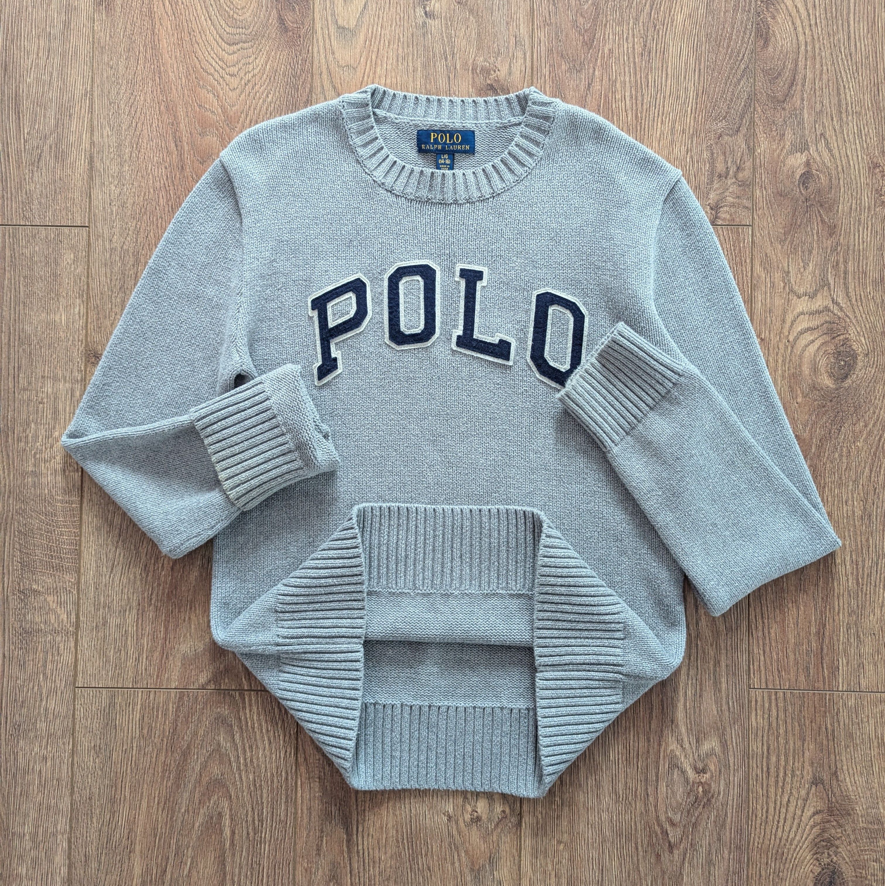 Polo Ralph Lauren POLO RALPH LAUREN Big Logo Knit Junior Sweater Size L 14-16 Size US L / EU 52-54 / 3 - 5 Thumbnail