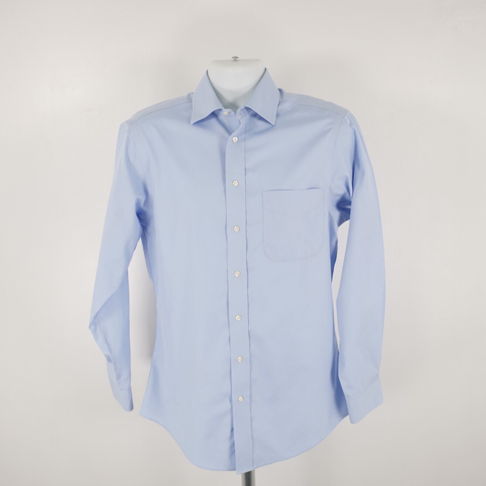 Jos. A. Bank Jos A Bank Traveler's Tailored Fit Blue 15 / 34 Pocket Colla Size US S / EU 44-46 / 1 - 5 Thumbnail