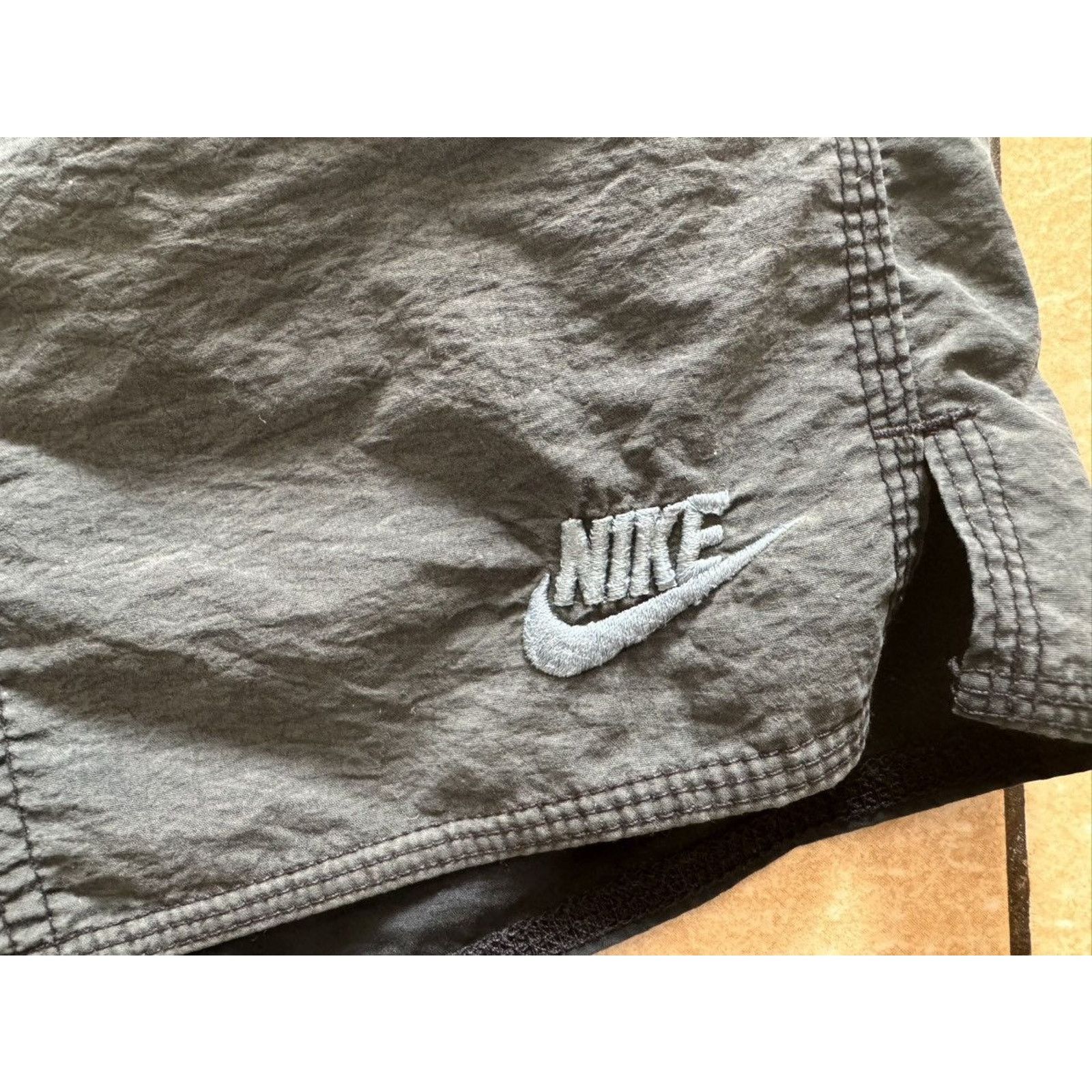 Nike Nike Vintage 90s Block Tag Crinkle Nylon Shorts Size US 36 / EU 52 - 2 Thumbnail