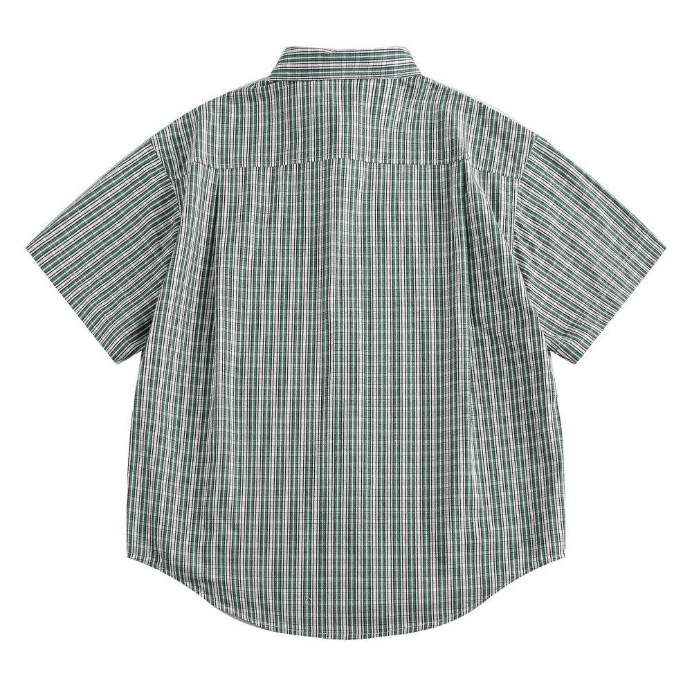 Japanese Brand × Vintage Japanese style loose men's lapel casual plaid shirt Size US M / EU 48-50 / 2 - 2 Thumbnail
